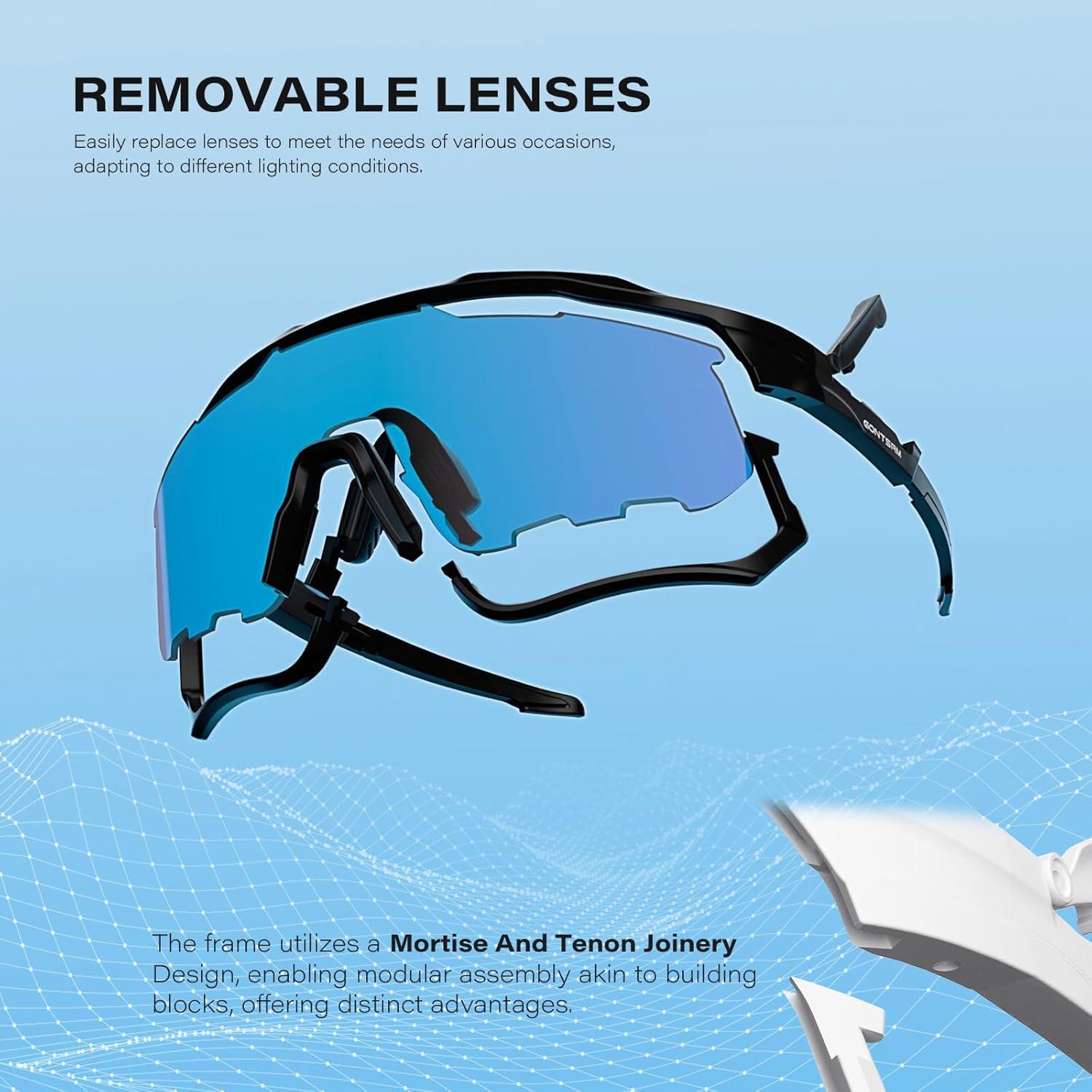 Gafas de Ciclismo GONTSAM Fotoquímicas Polarizadas UV400