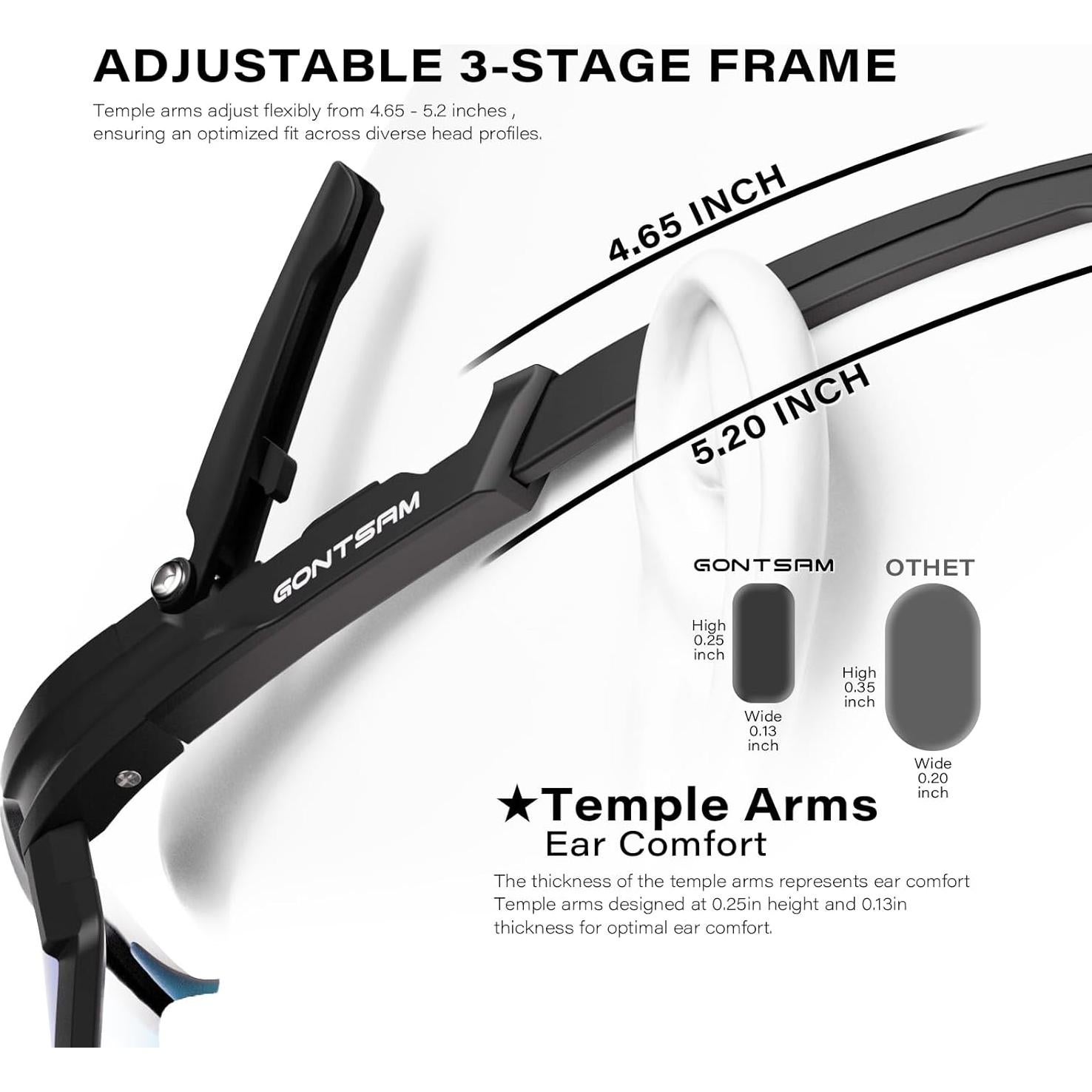Gafas de Ciclismo GONTSAM Fotoquímicas Polarizadas UV400