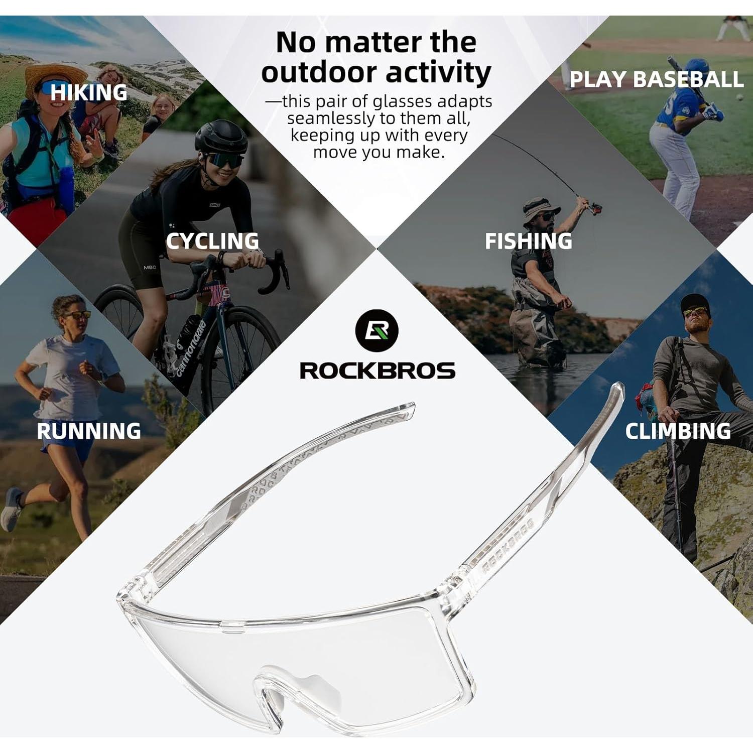 Gafas de Ciclismo ROCKBROS Photochromic UV400 Ligeras