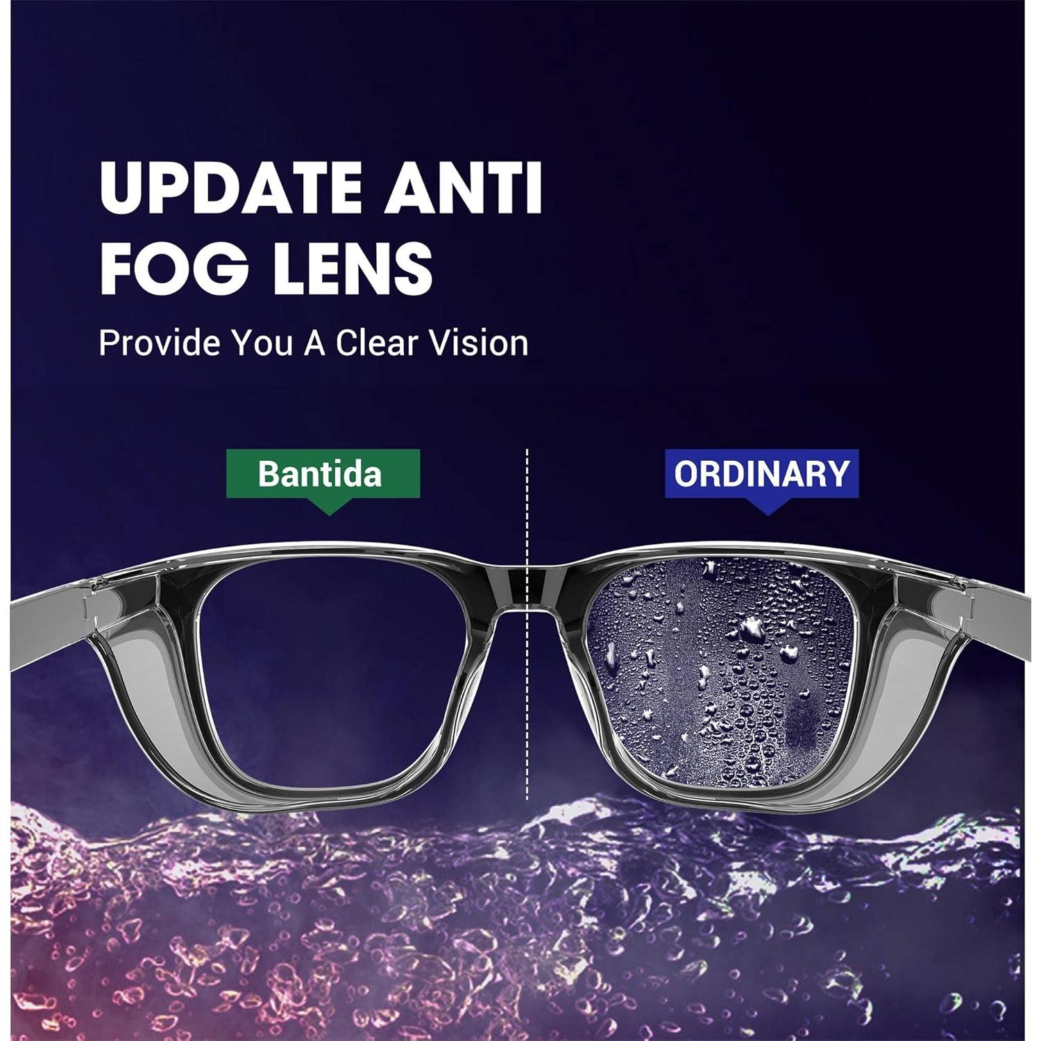 Gafas de Seguridad Antiempañante UV400 para Hombres y Mujeres