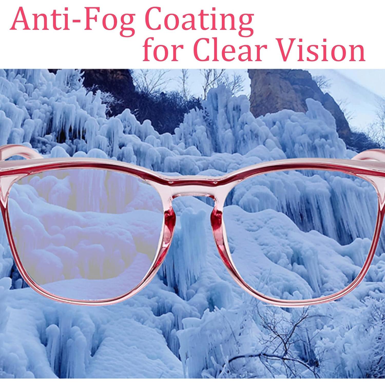 Gafas de Seguridad Antivaho UV y Antiluz Azul - Paquete de 3