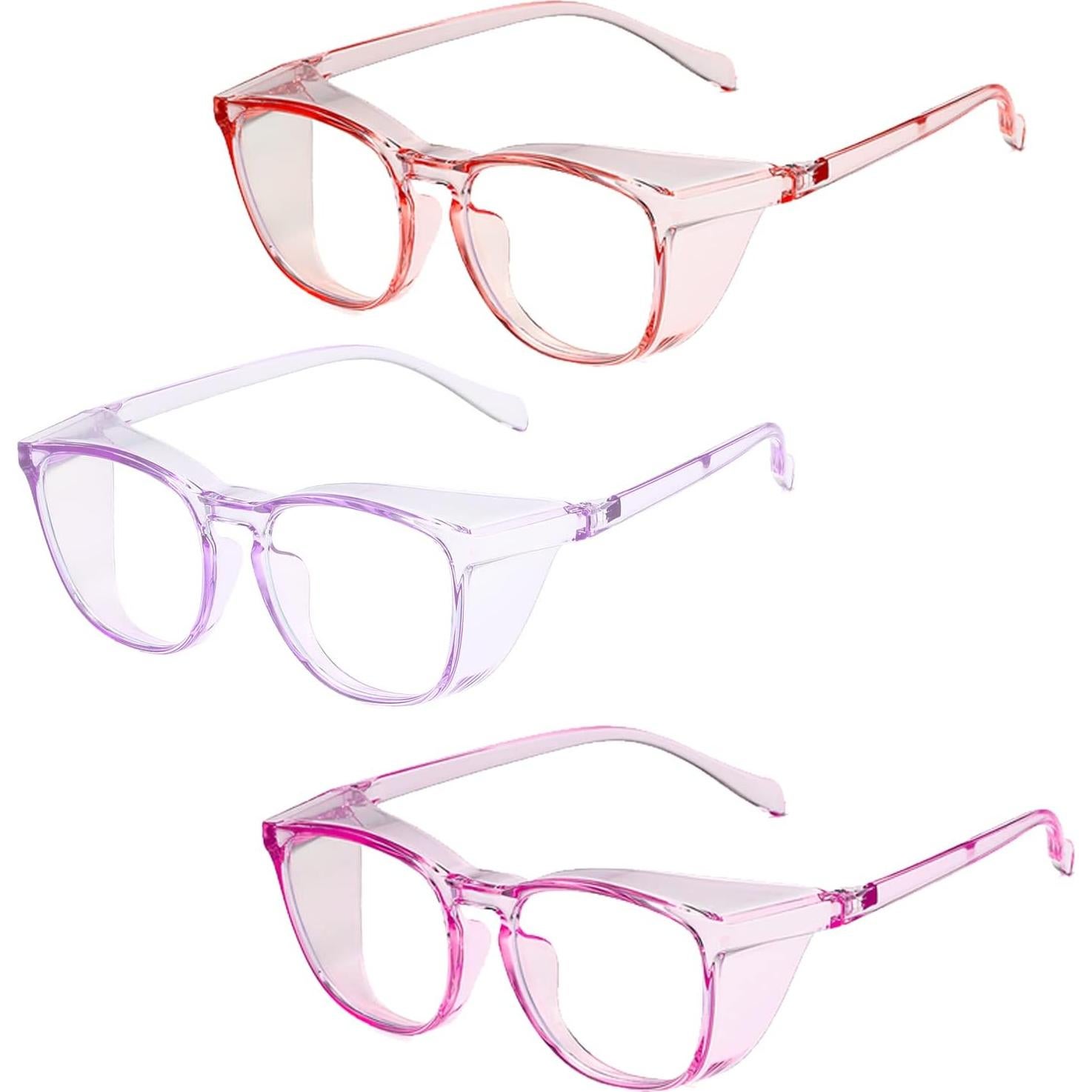 Gafas de Seguridad Antivaho UV y Antiluz Azul - Paquete de 3