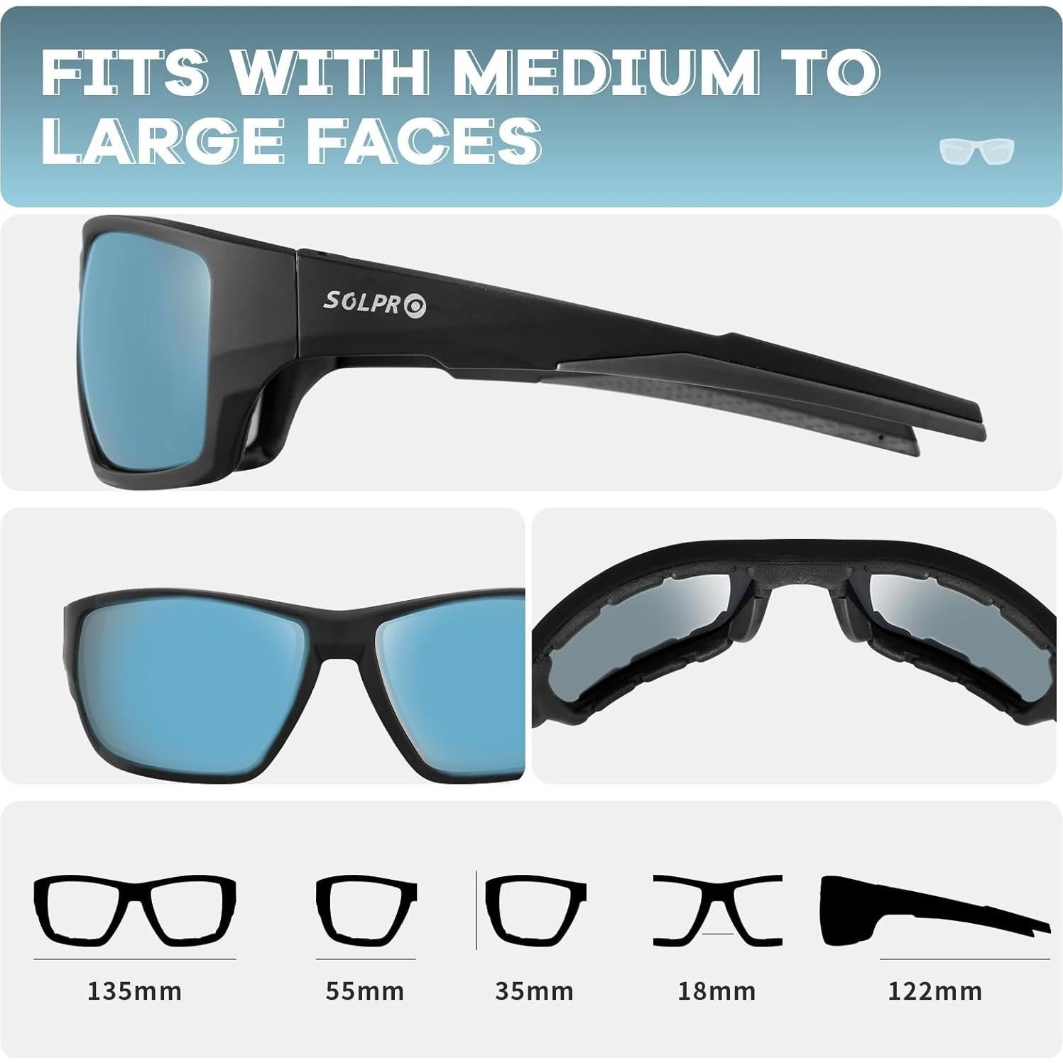 Gafas de sol polarizadas TR90 para deportes unisex - HD UV400