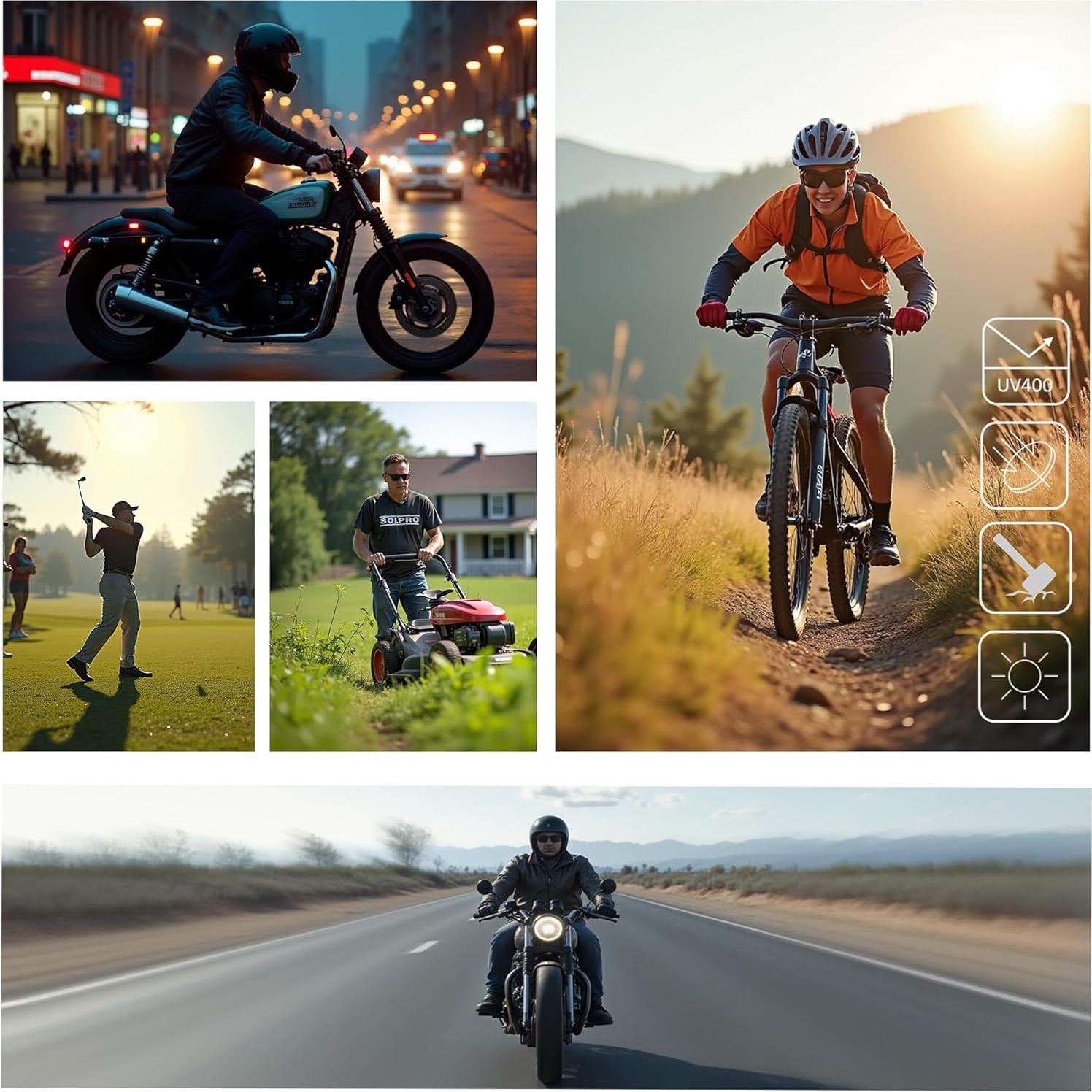 Gafas de sol polarizadas TR90 para deportes unisex - HD UV400