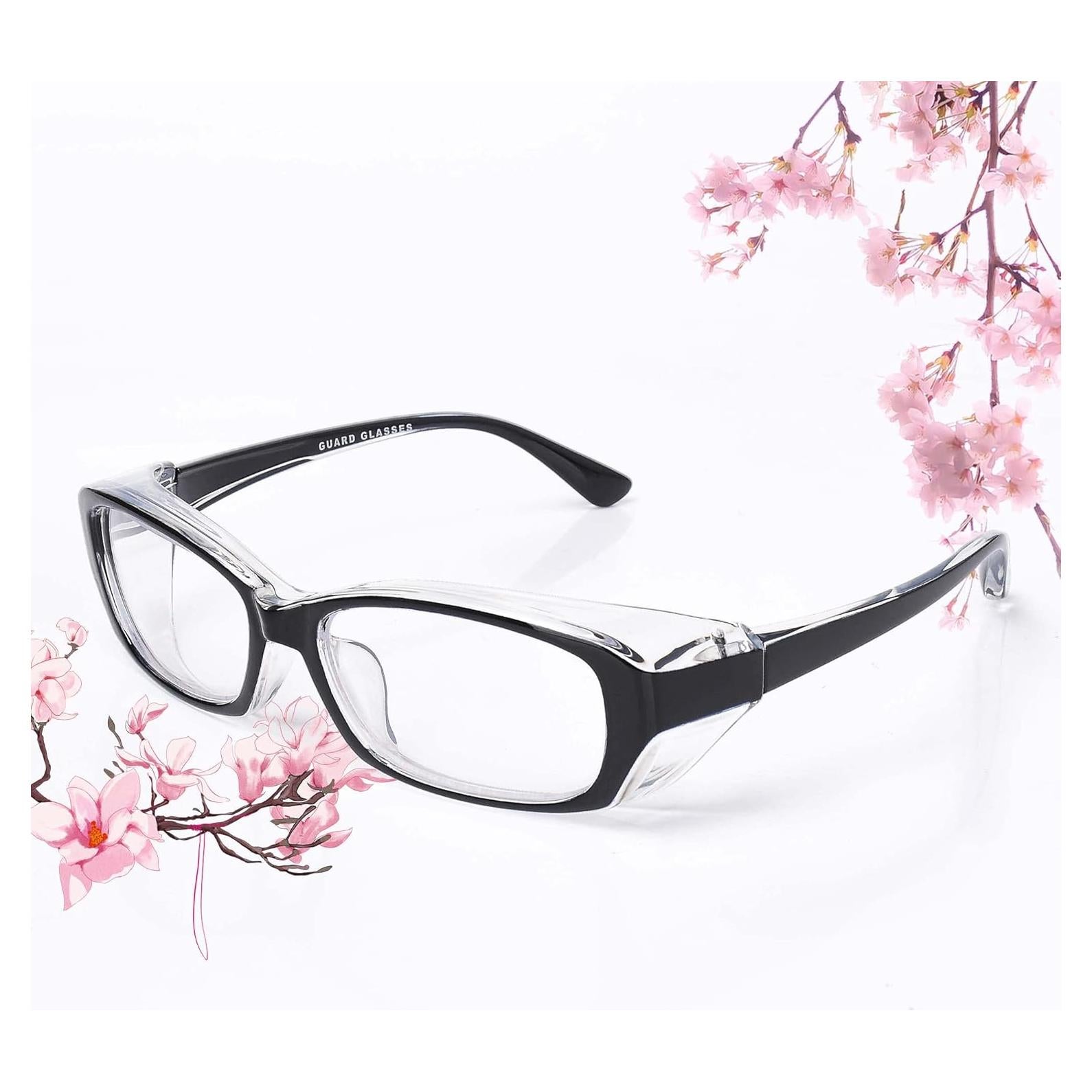 Gafas de Seguridad Antipolen y Antidust Negro - Lente Desmontable