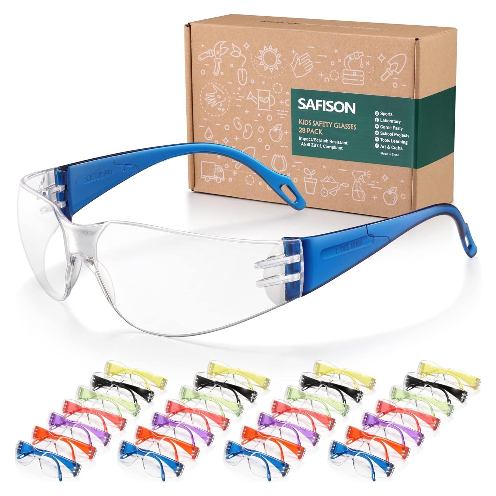 Gafas de Seguridad para Niños SAFISON 28 Paquete Tamaño Infantil