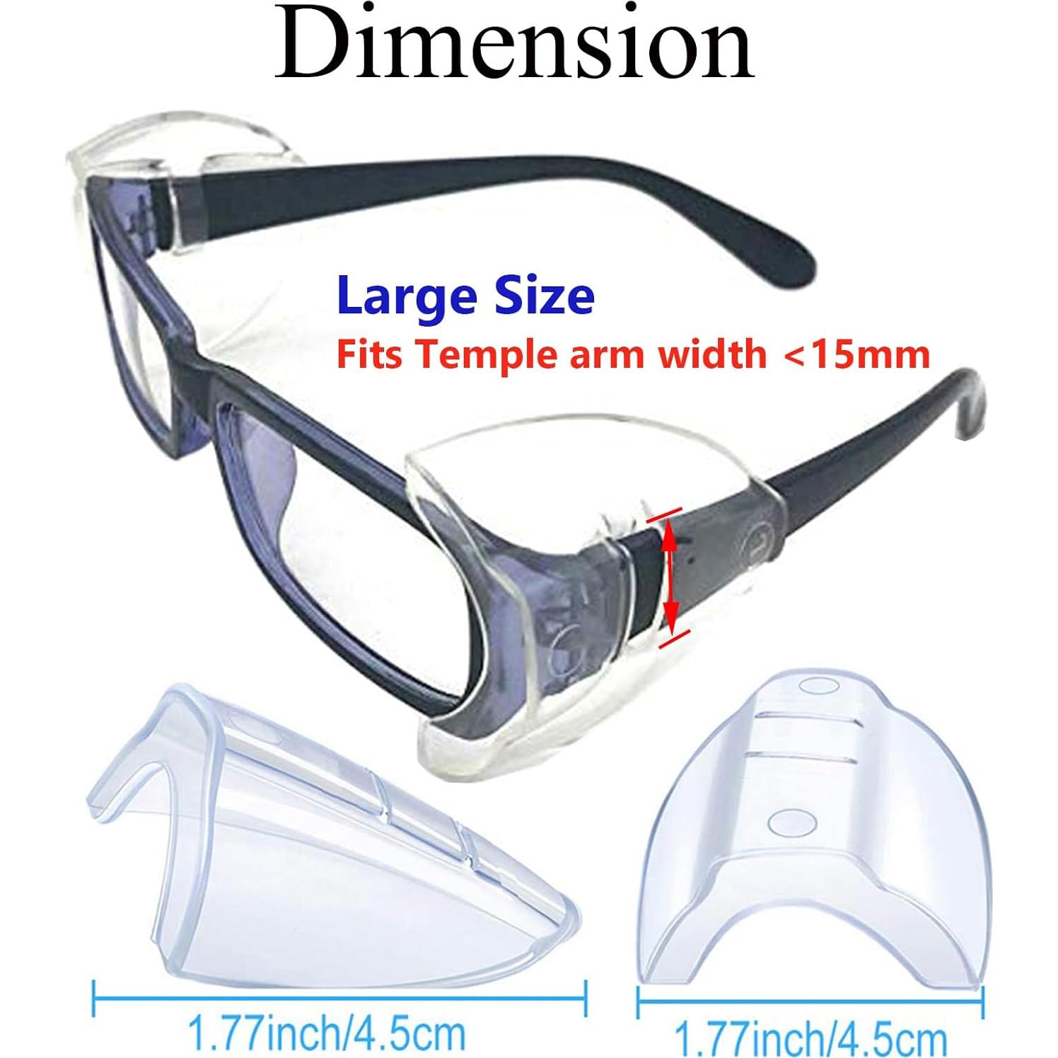 Protectores Laterales para Gafas de Seguridad KONEWONG - 4 Pares