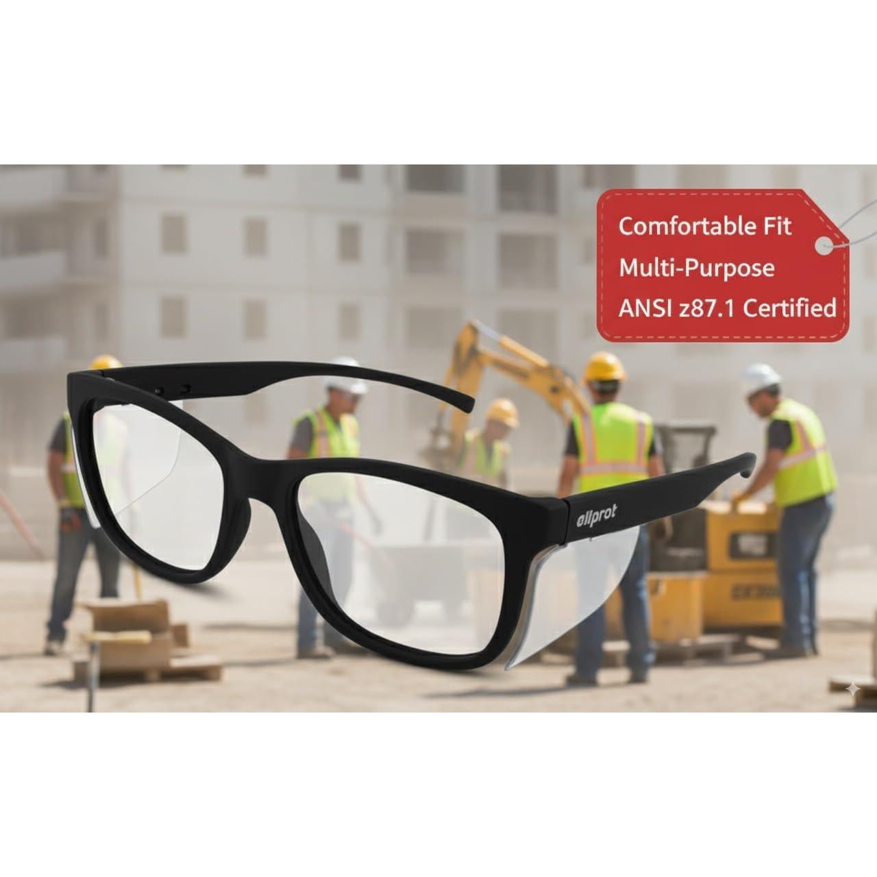 Gafas de Seguridad ALLPROT Unisex ANSI Z87.1 Resistente a Impactos