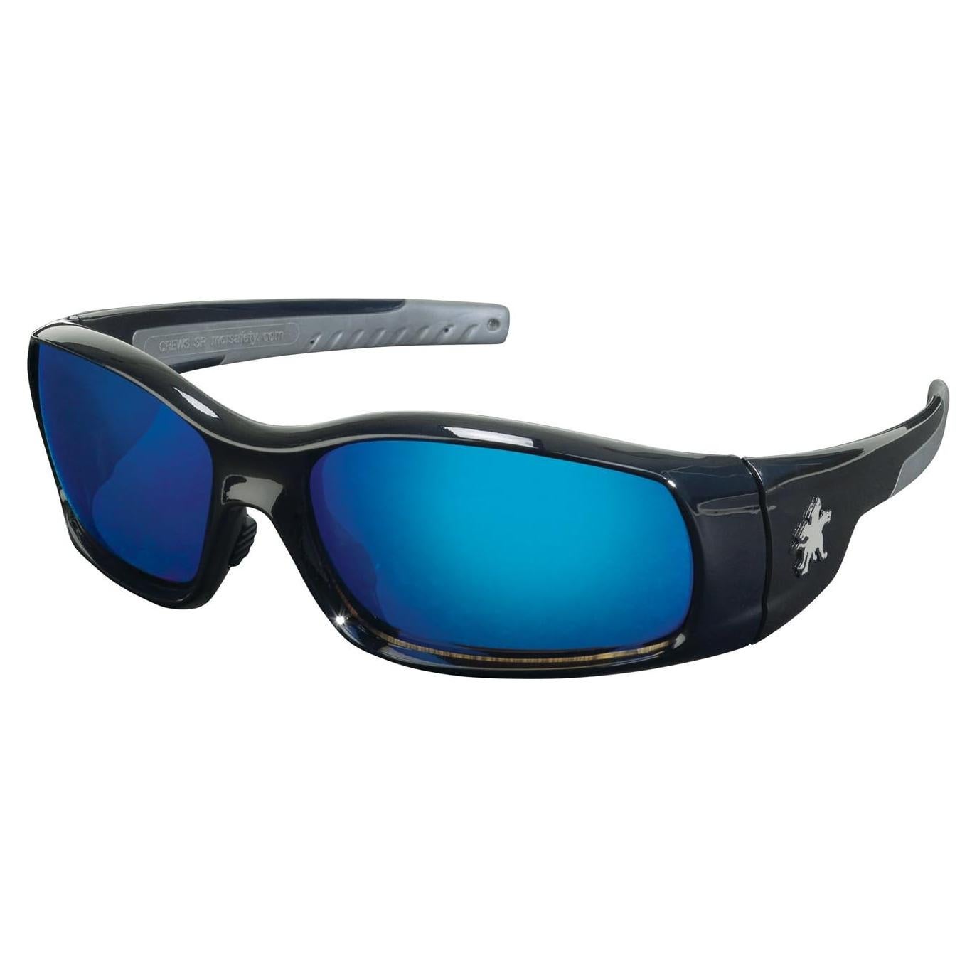 Gafas de seguridad MCR Safety Crews SR118B con lente espejo azul