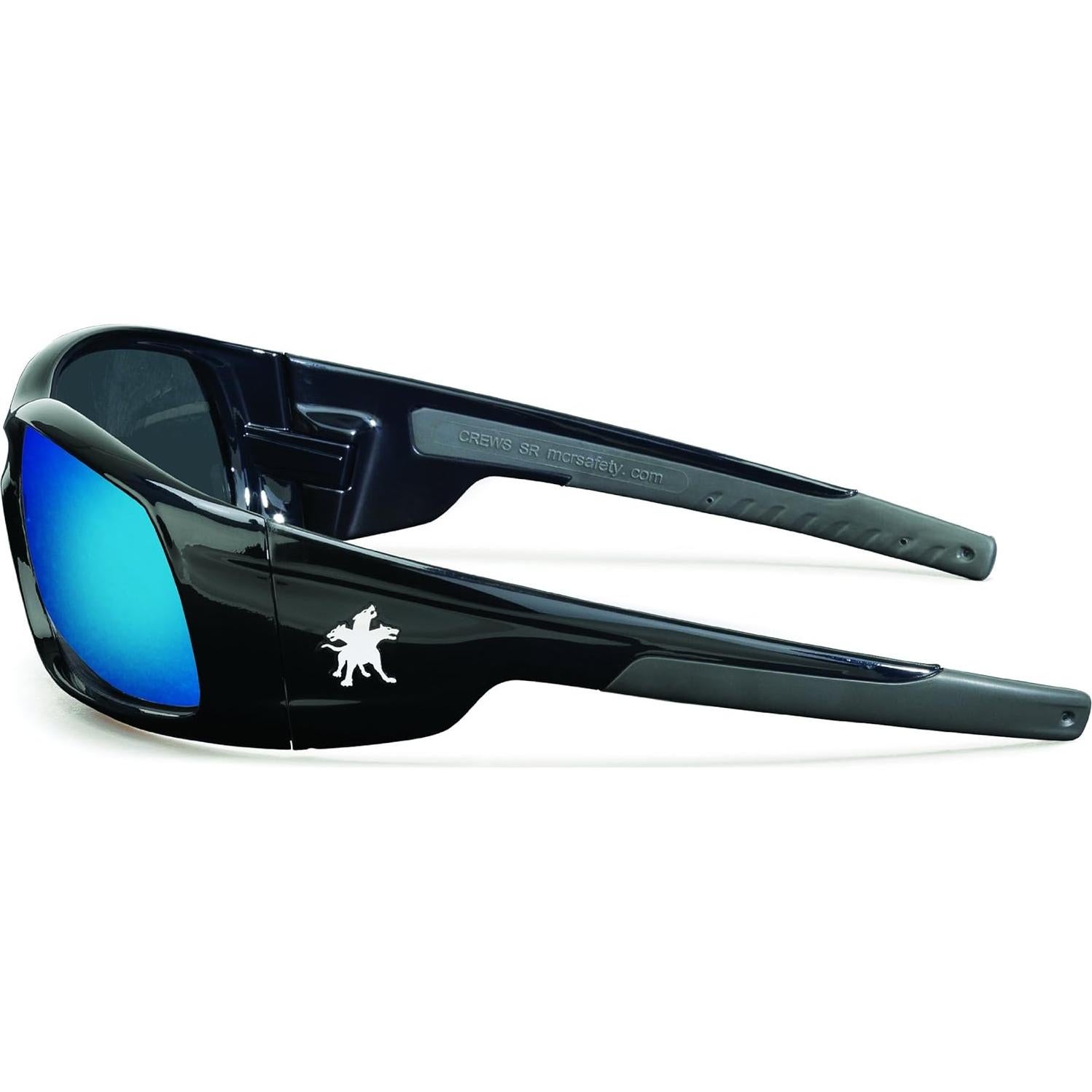 Gafas de seguridad MCR Safety Crews SR118B con lente espejo azul