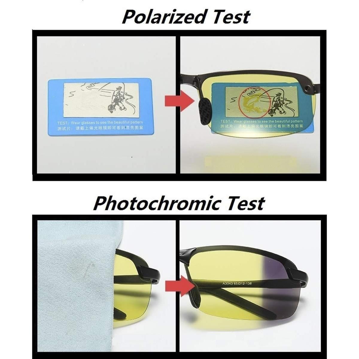 Gafas de Sol Polarizadas K.LAVER UV400 Fotoquímicas Unisex