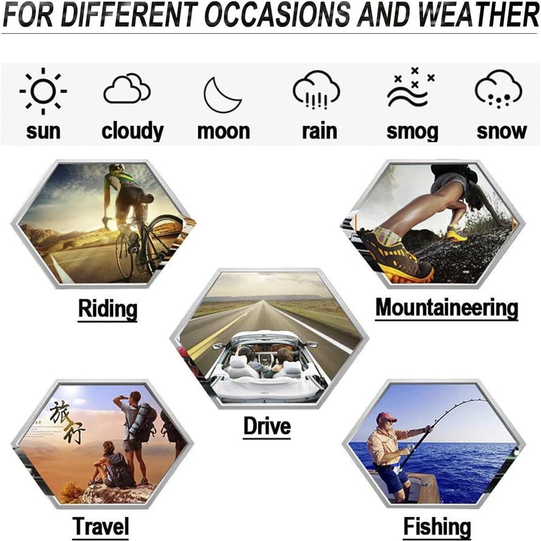 Gafas de Sol Polarizadas K.LAVER UV400 Fotoquímicas Unisex