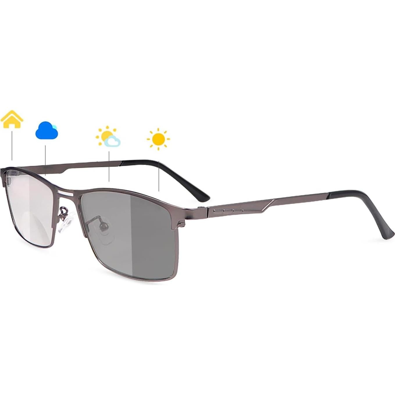 Gafas de lectura bifocales fotocromáticas Vepiant 3.5x UV400