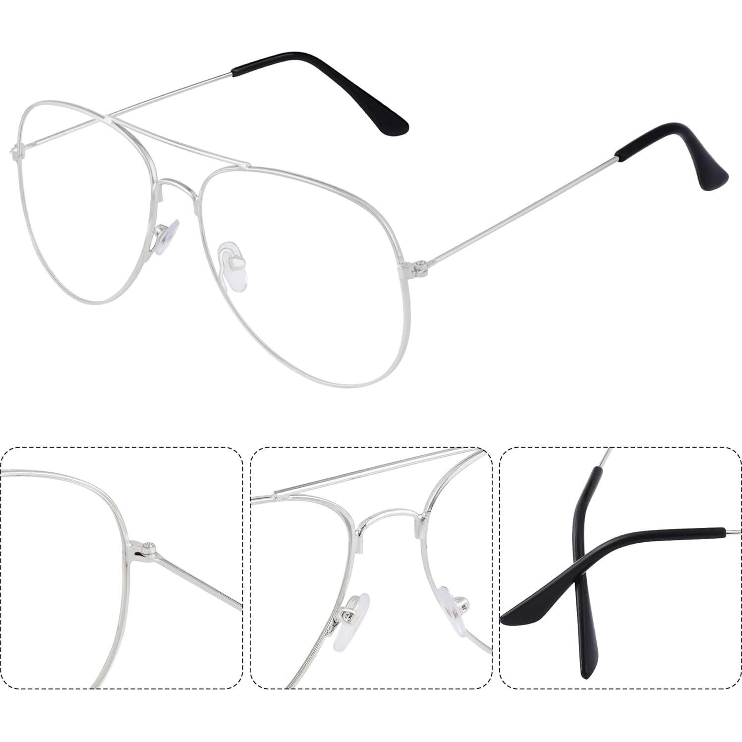 Gafas de sol aviador unisex metalicas negras y doradas