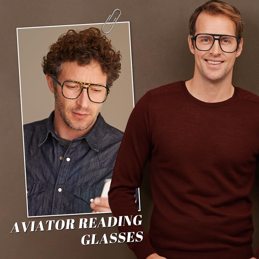 Gafas de lectura aviador 1.0 con bloqueo luz azul - 3 unidades