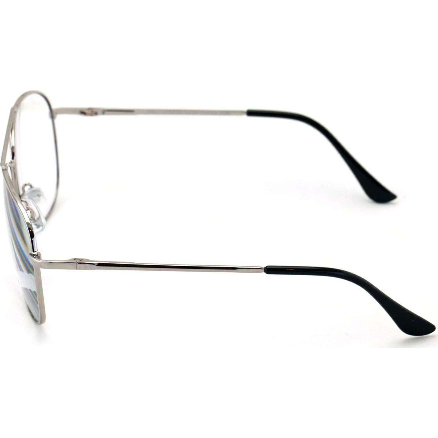 Gafas de lectura progresivas V.W.E. tri-focales 2.0x plata