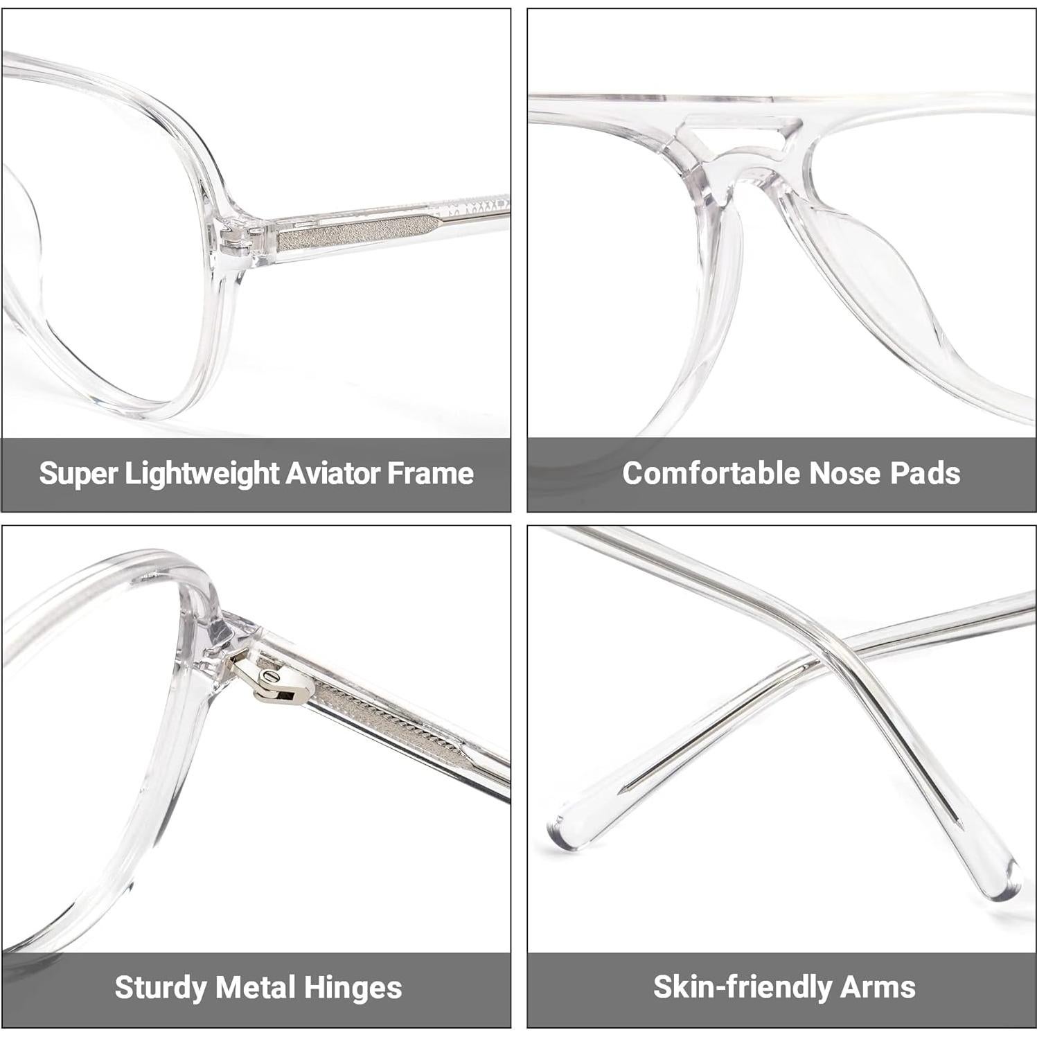 Gafas de lectura Zeelool TR90 Aviador Antirreflectante 1.0x