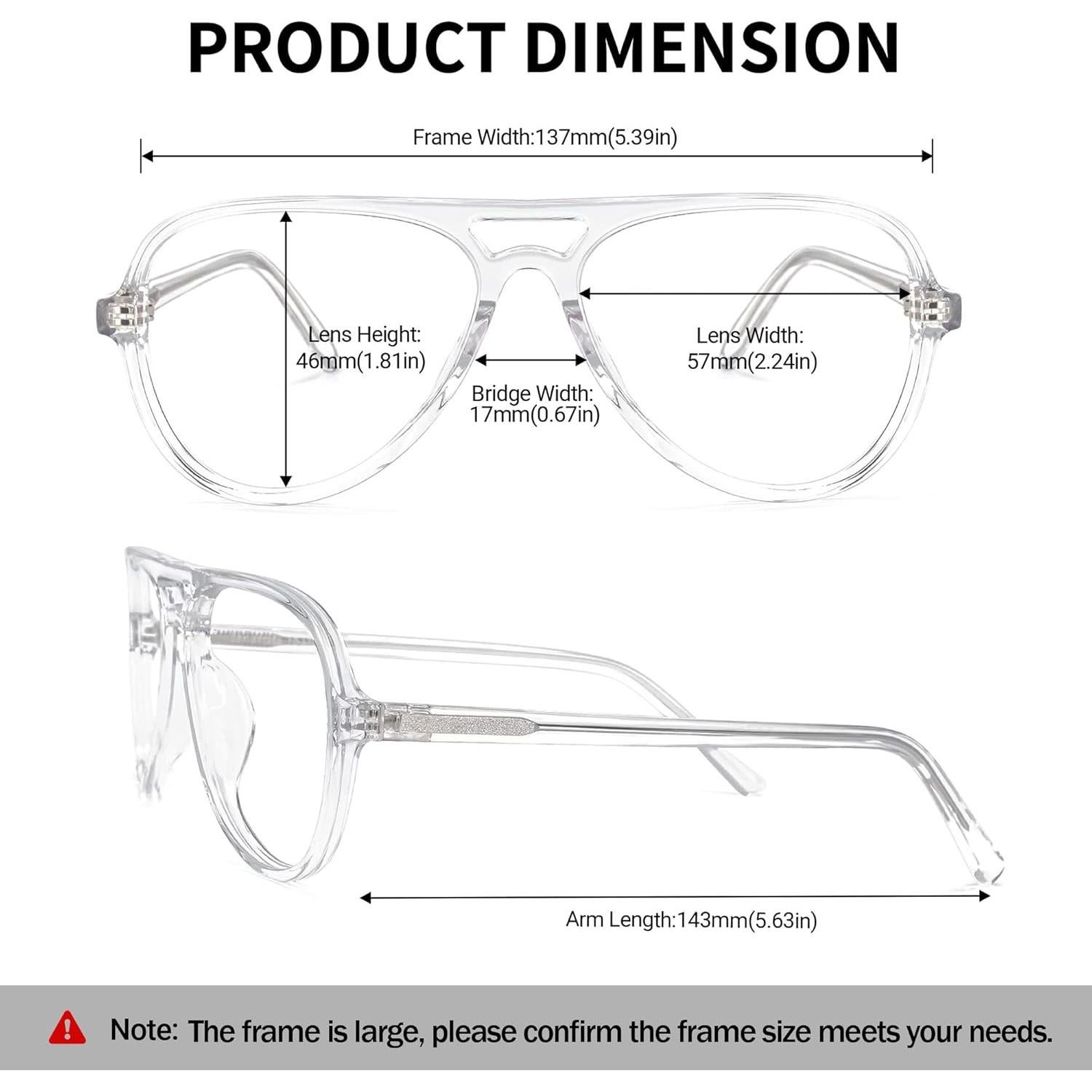 Gafas de lectura Zeelool TR90 Aviador Antirreflectante 1.0x