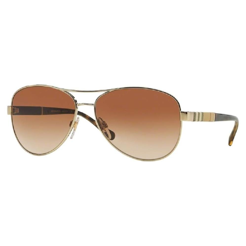 Gafas de Sol Aviador Burberry BE3080 para Mujer - Dorado Claro