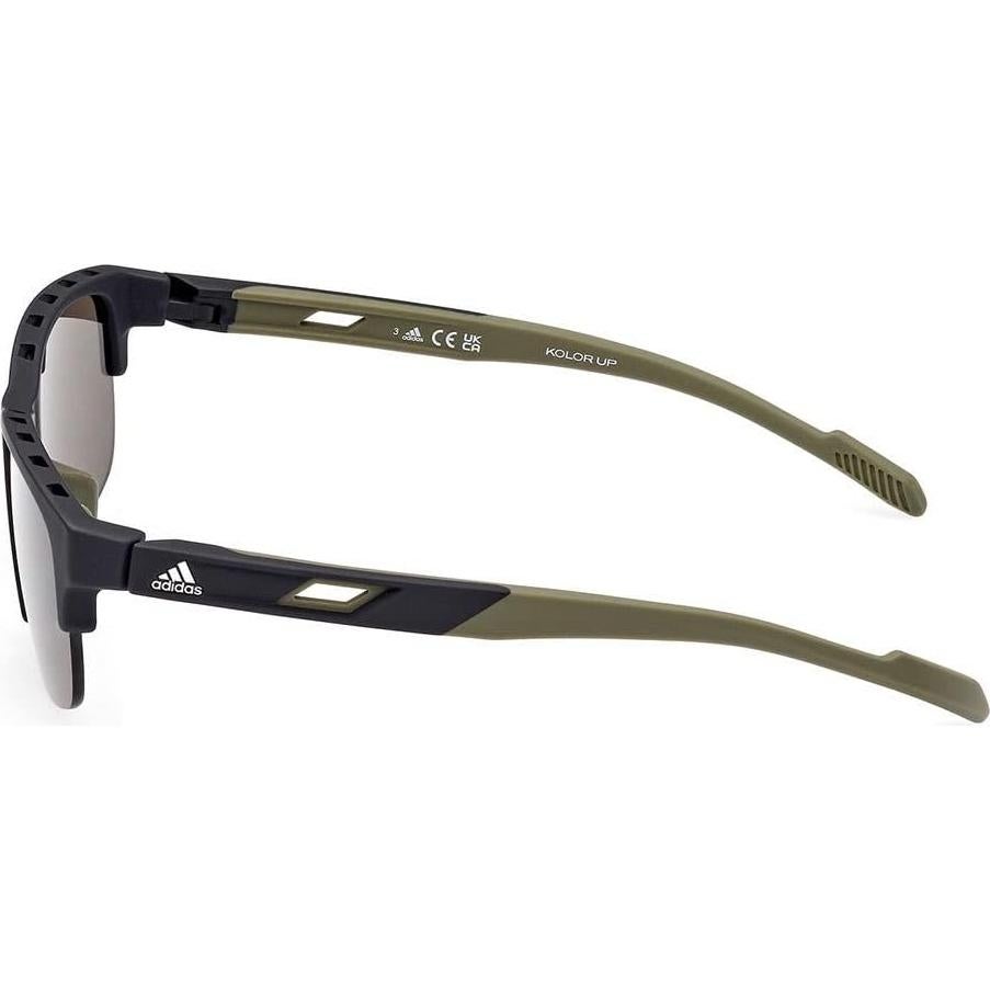 Gafas de sol Adidas Sport SP 0068 02N Negro mate/Verde