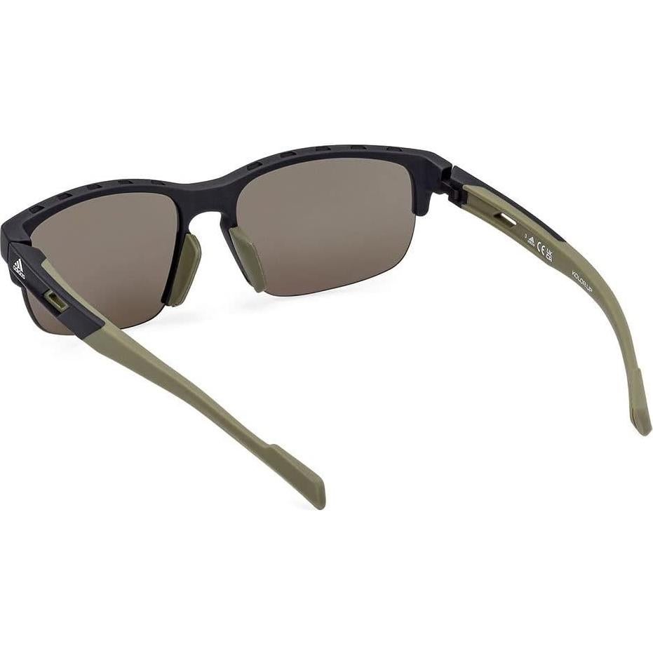 Gafas de sol Adidas Sport SP 0068 02N Negro mate/Verde