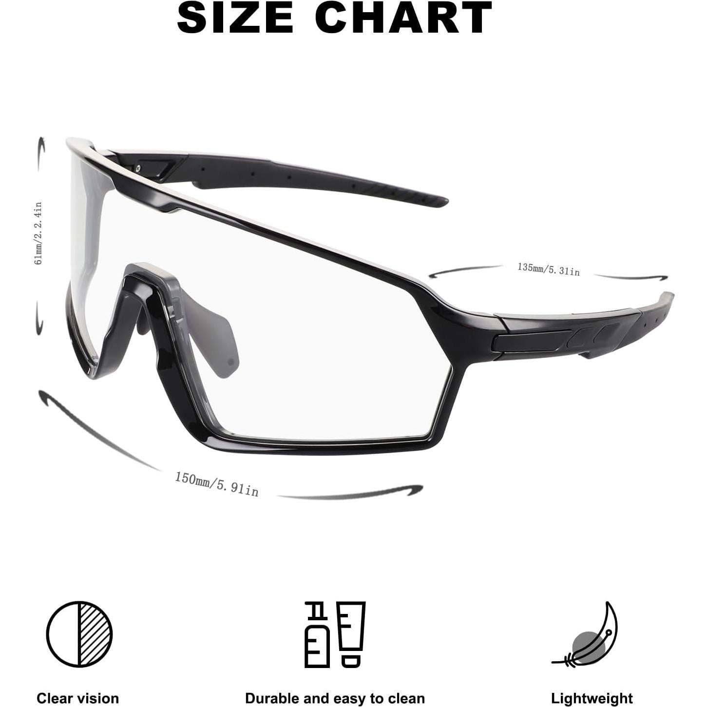 Gafas de sol fotochromáticas BangLong UV400 para ciclismo y running