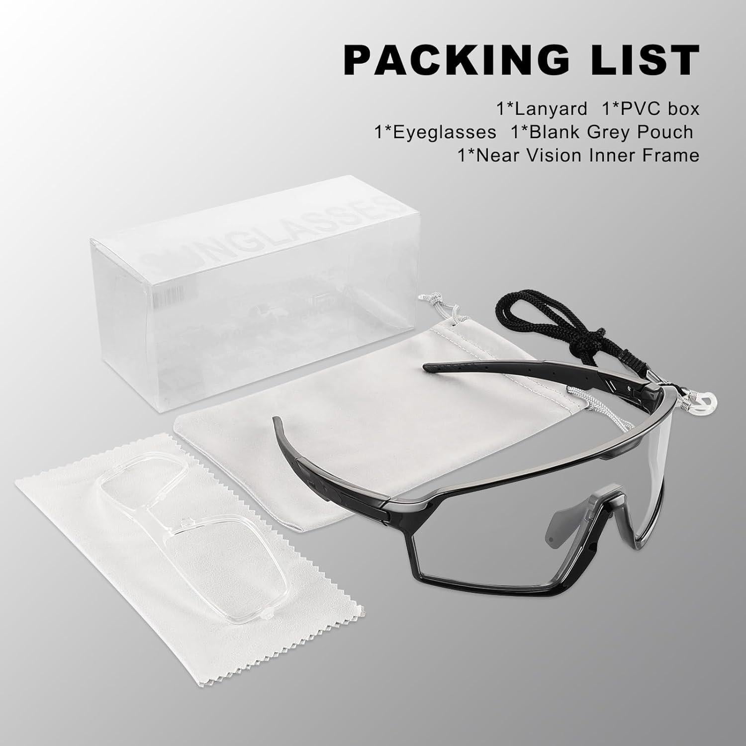 Gafas de sol fotochromáticas BangLong UV400 para ciclismo y running