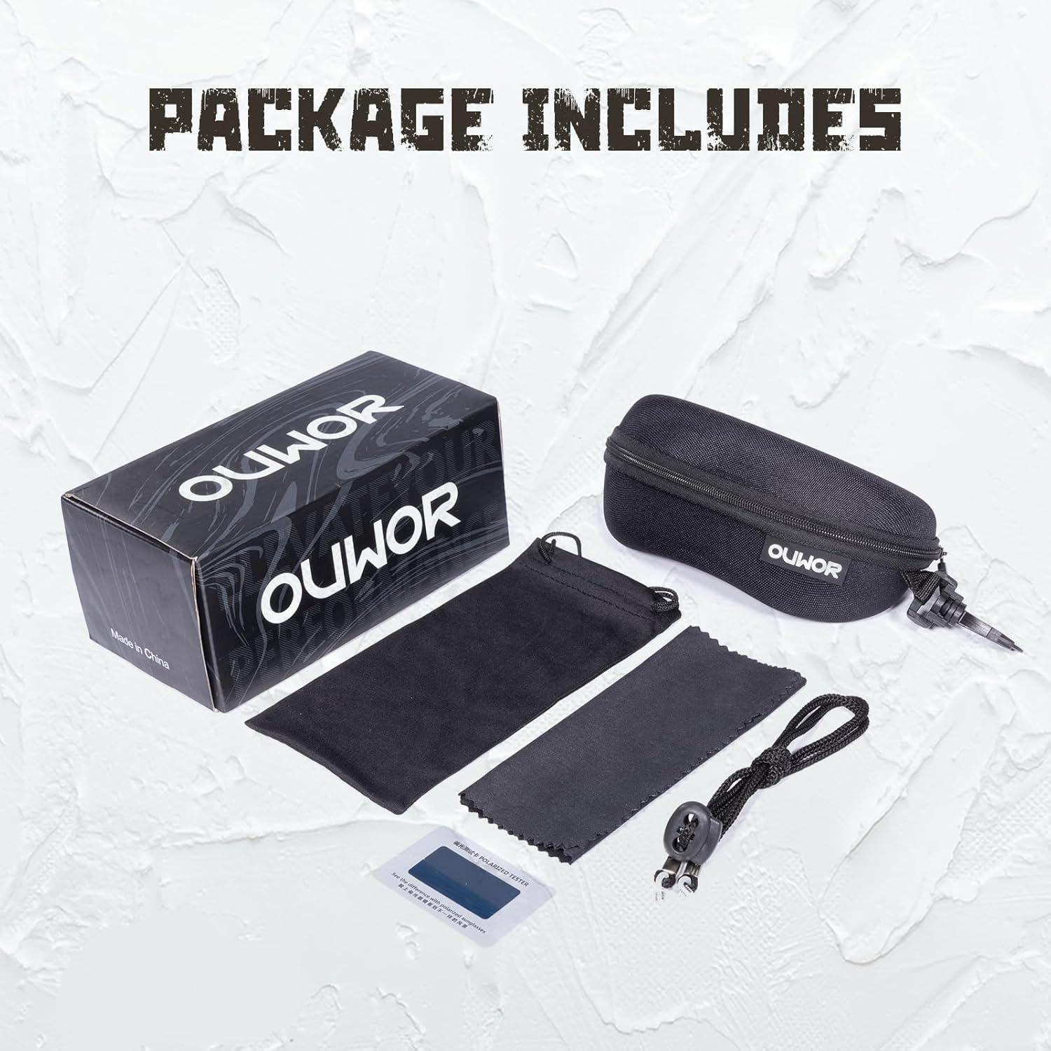 Gafas de Ciclismo Polarizadas OUWOR K159 UV400 para Deportes