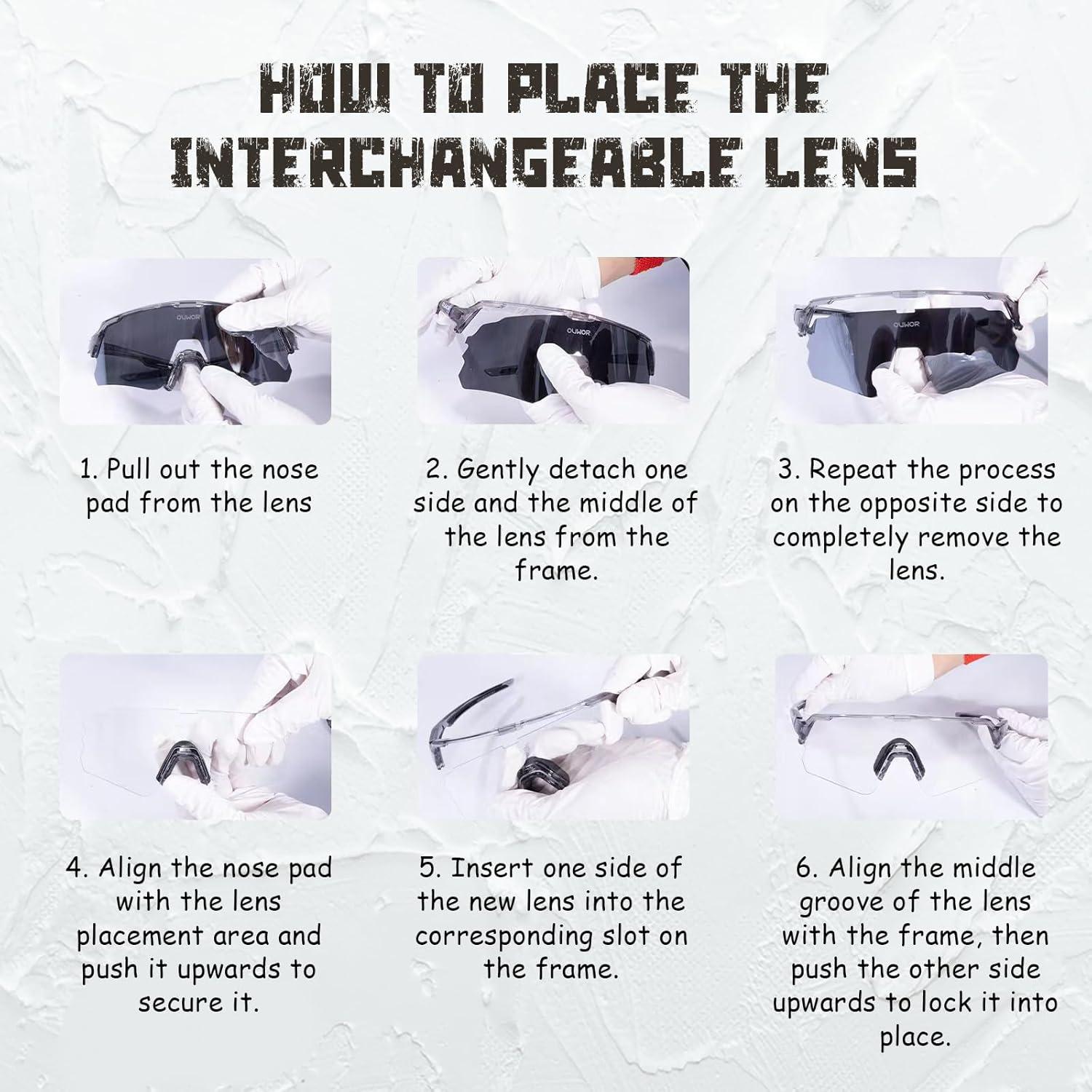 Gafas de Ciclismo Polarizadas OUWOR K159 UV400 para Deportes