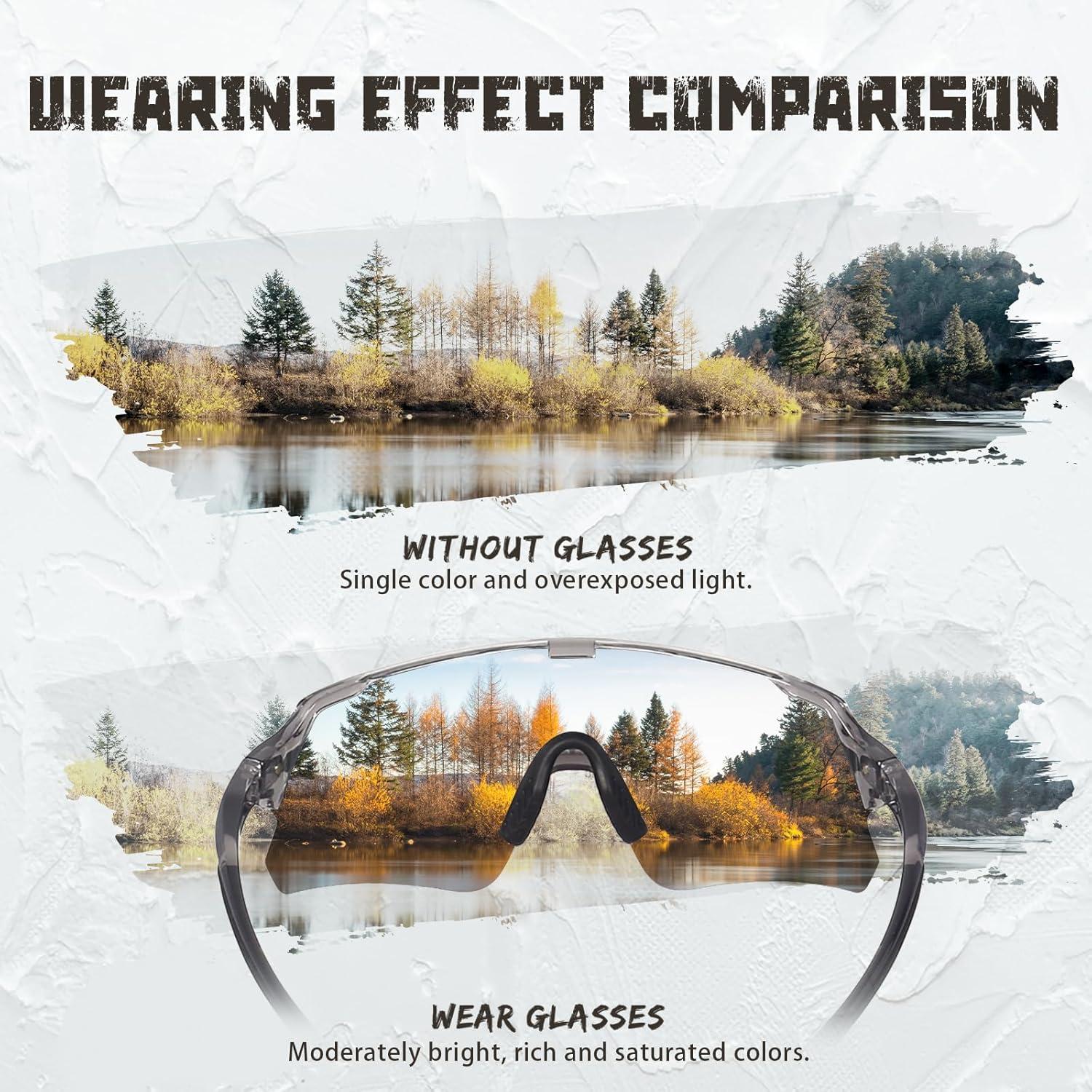 Gafas de Ciclismo Polarizadas OUWOR K159 UV400 para Deportes