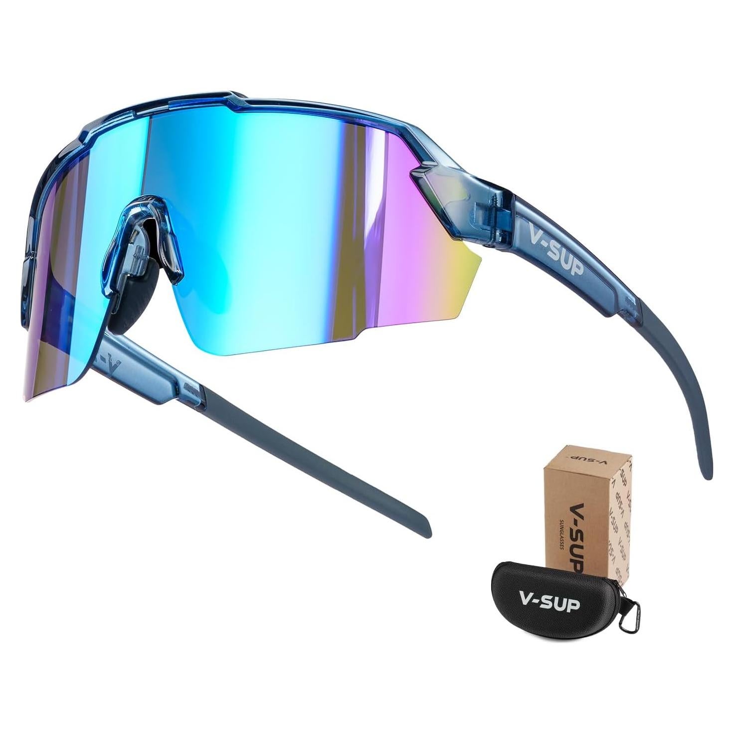 Gafas de Ciclismo V-SUP VC4331 UV400 Ajustables Azul