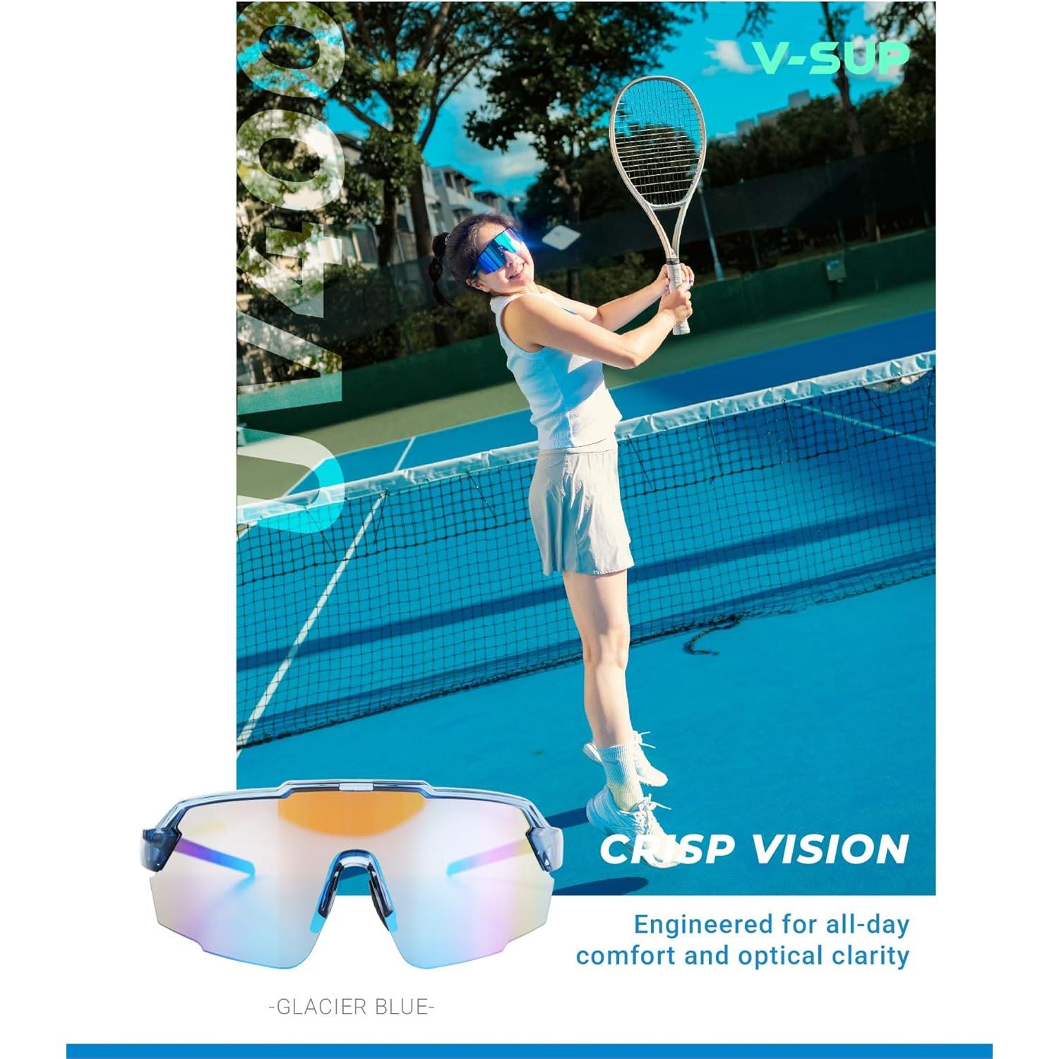 Gafas de Ciclismo V-SUP VC4331 UV400 Ajustables Azul