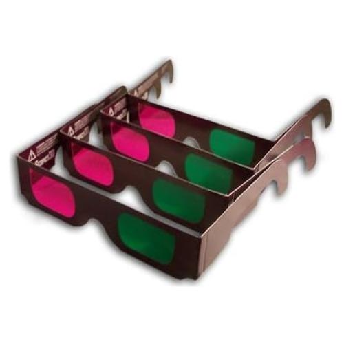 Gafas 3D Trioscopics Oficiales Verdes/Magenta - 4 Pares