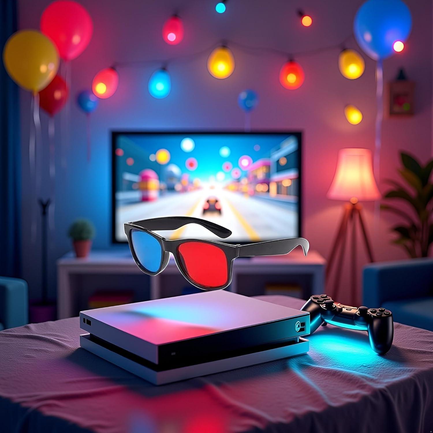 Gafas 3D Universales Rojo y Azul - Diseño Ligero y Clásico