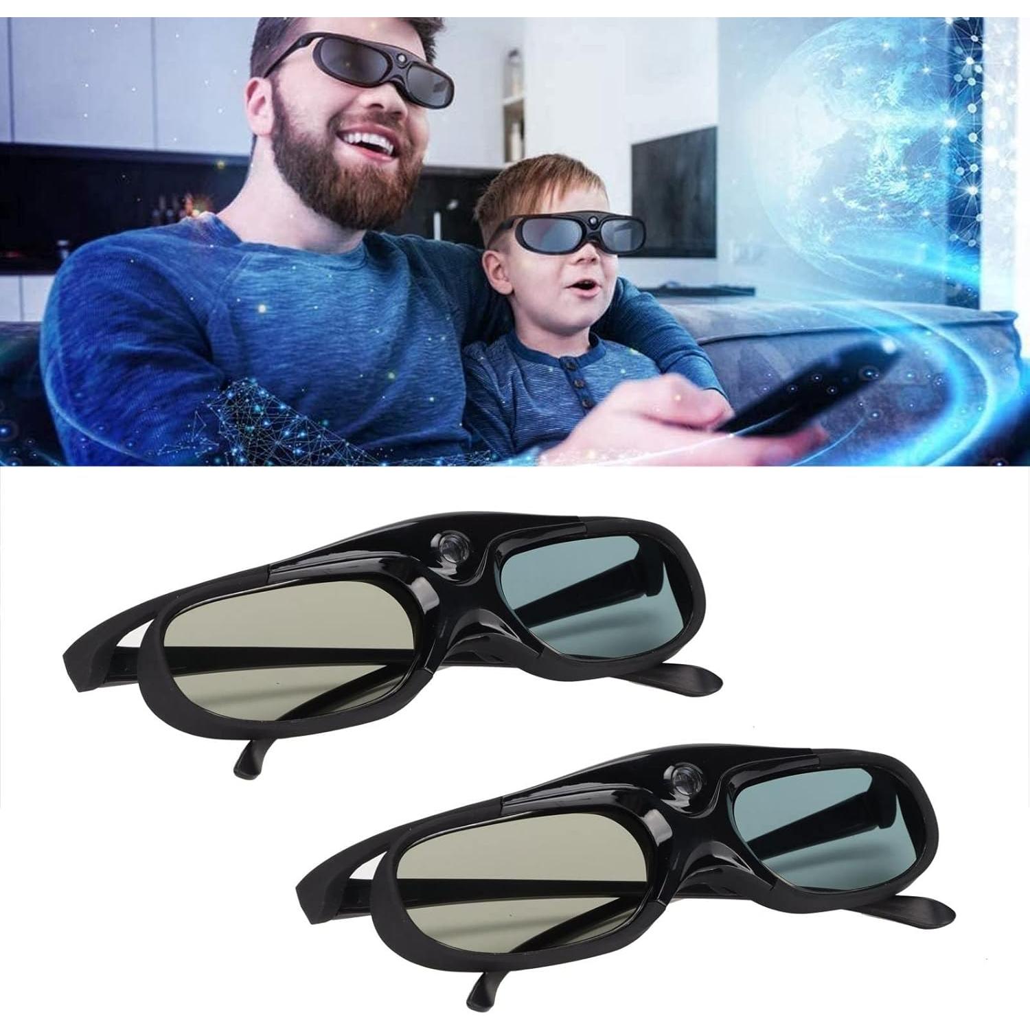 Gafas 3D DLP Yoidesu Recargables 2 Pcs 144Hz Compatibles Proyectores