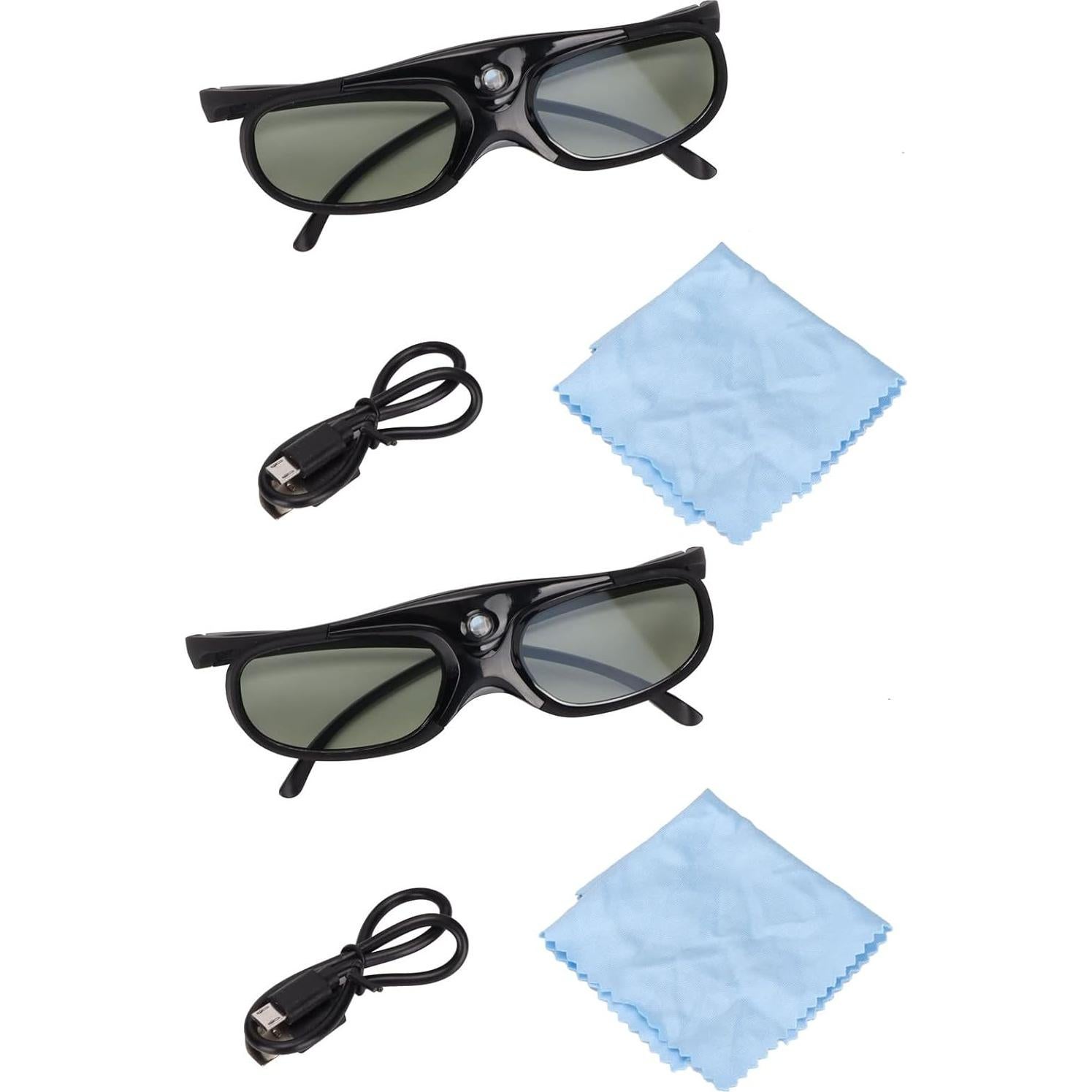 Gafas 3D DLP Yoidesu Recargables 2 Pcs 144Hz Compatibles Proyectores