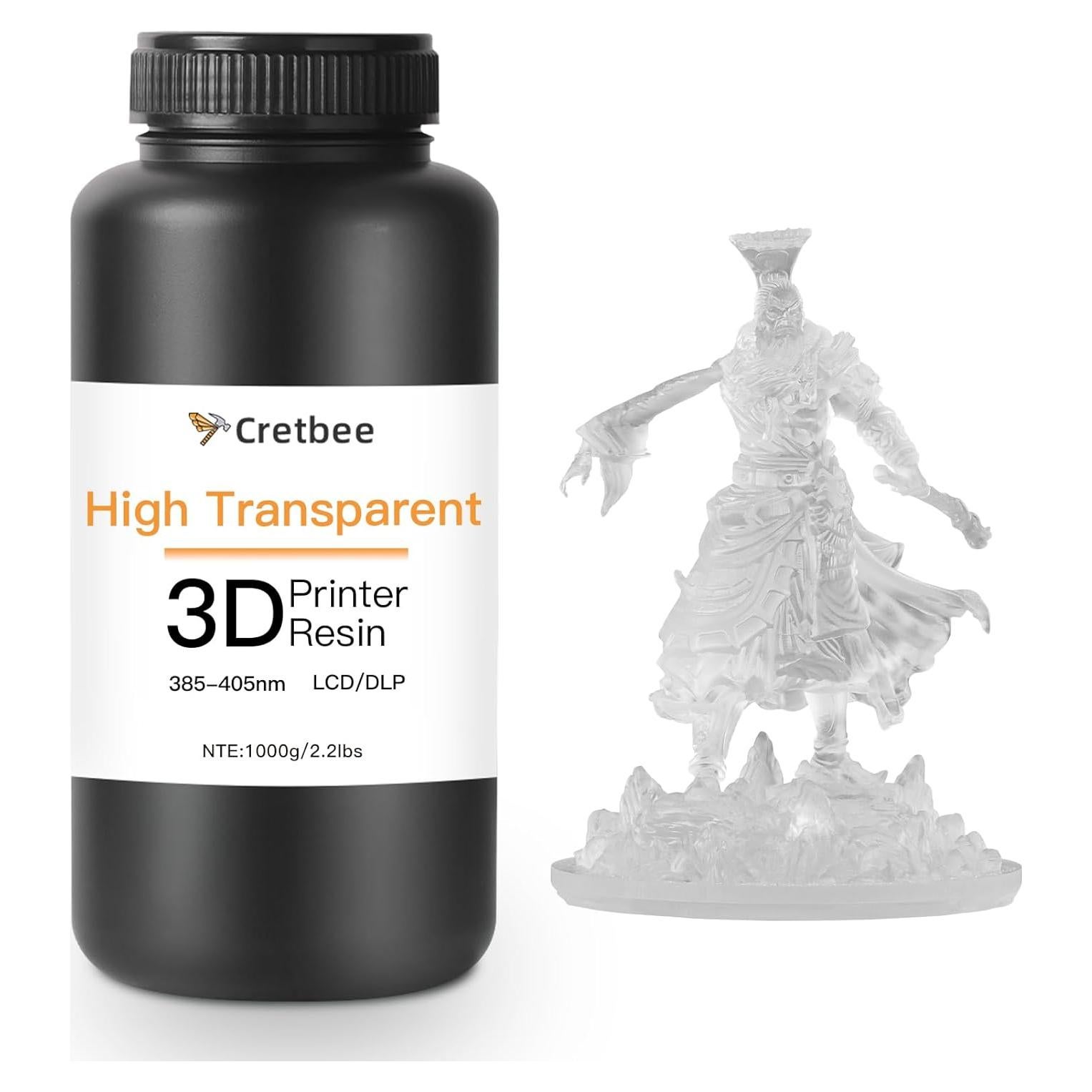 Resina de Impresión 3D Ultra Clara 12K Cretbee 1.2kg