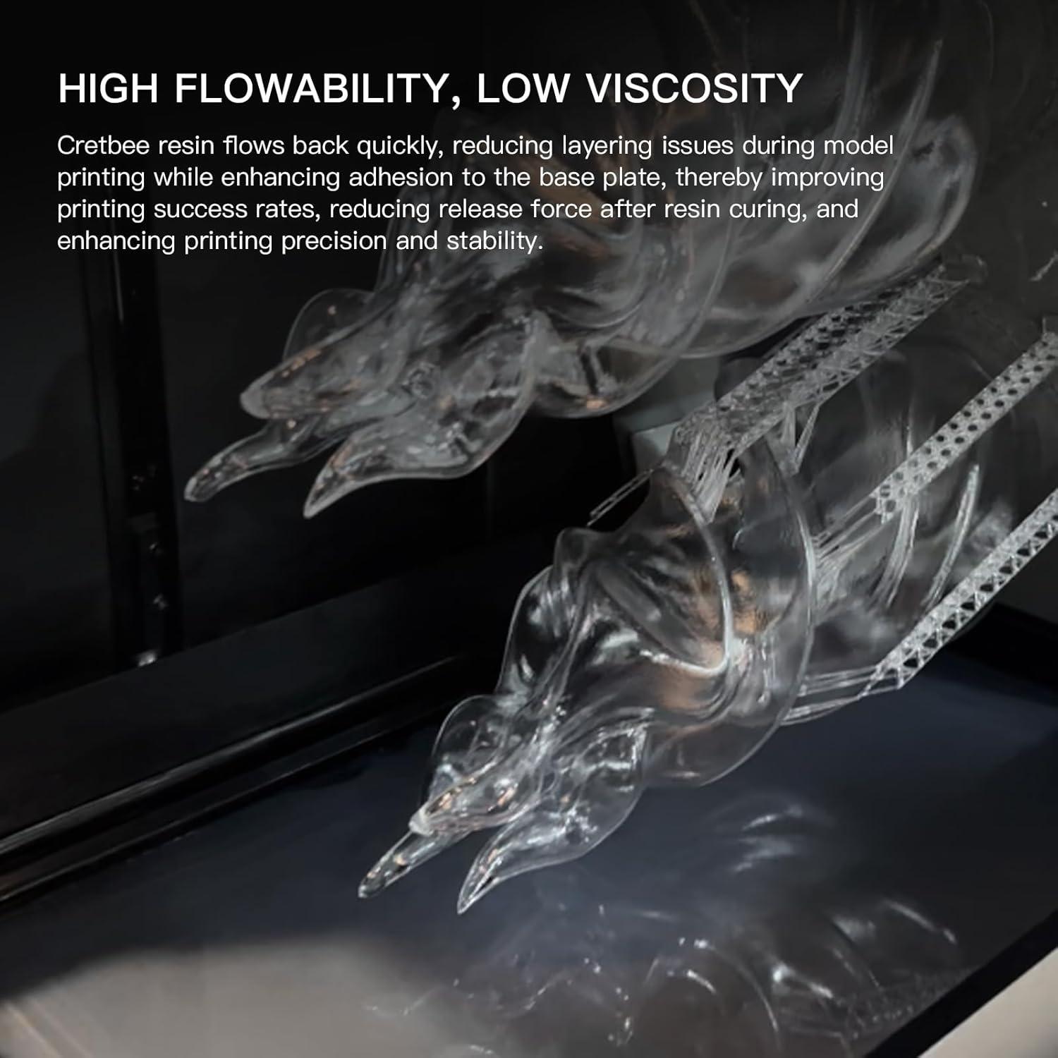 Resina de Impresión 3D Ultra Clara 12K Cretbee 1.2kg