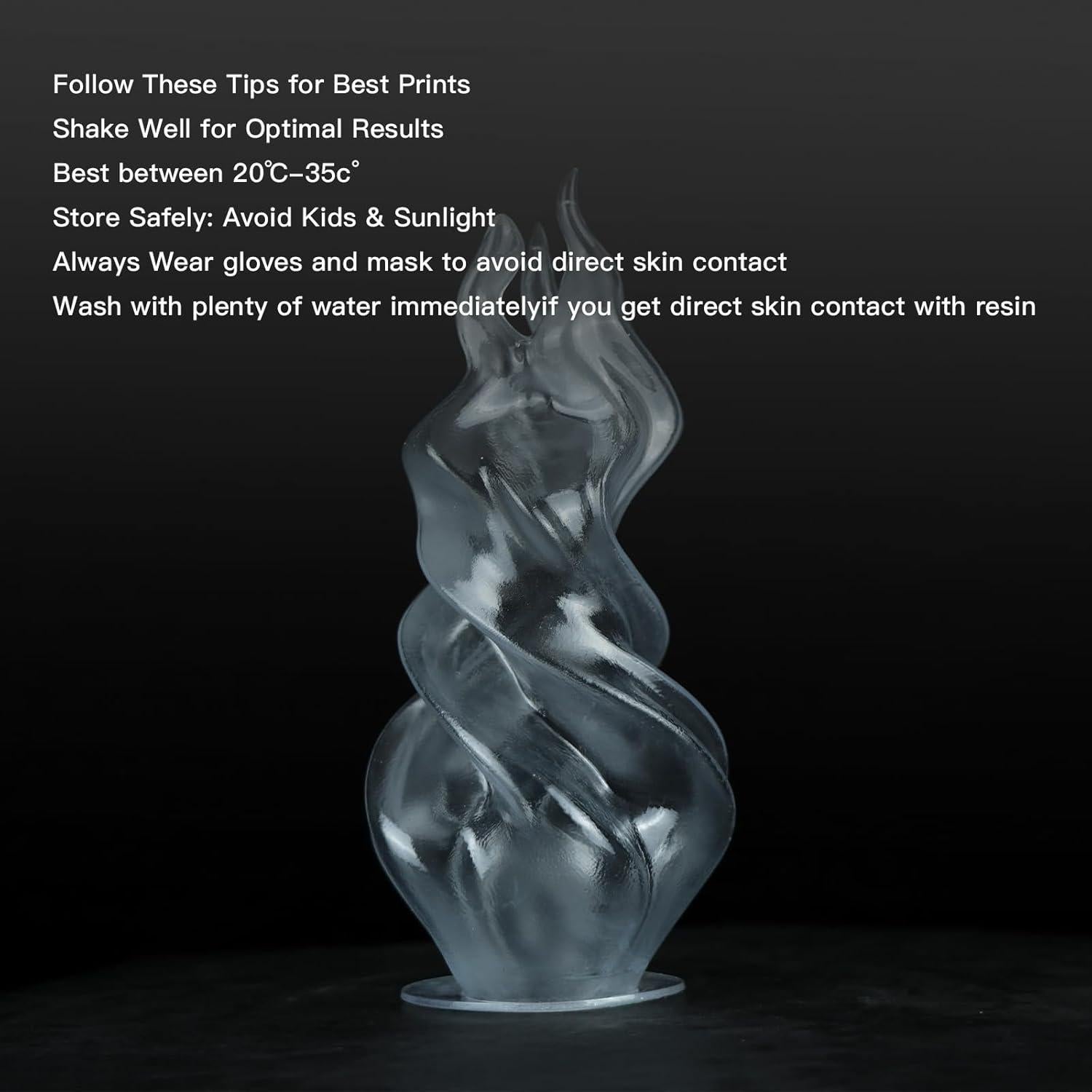 Resina de Impresión 3D Ultra Clara 12K Cretbee 1.2kg