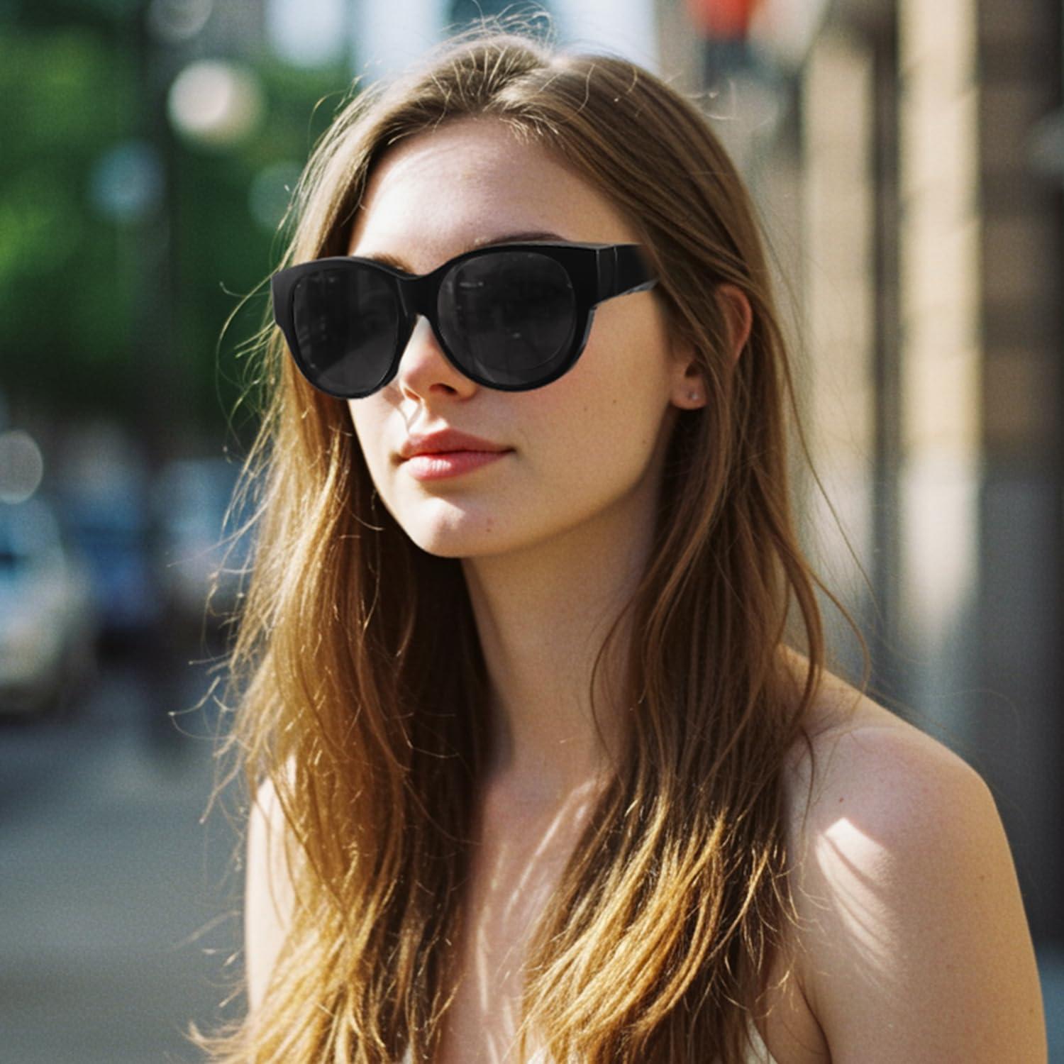 Gafas de sol polarizadas VIEWBETTER A03 Negro UV400 para uso dual