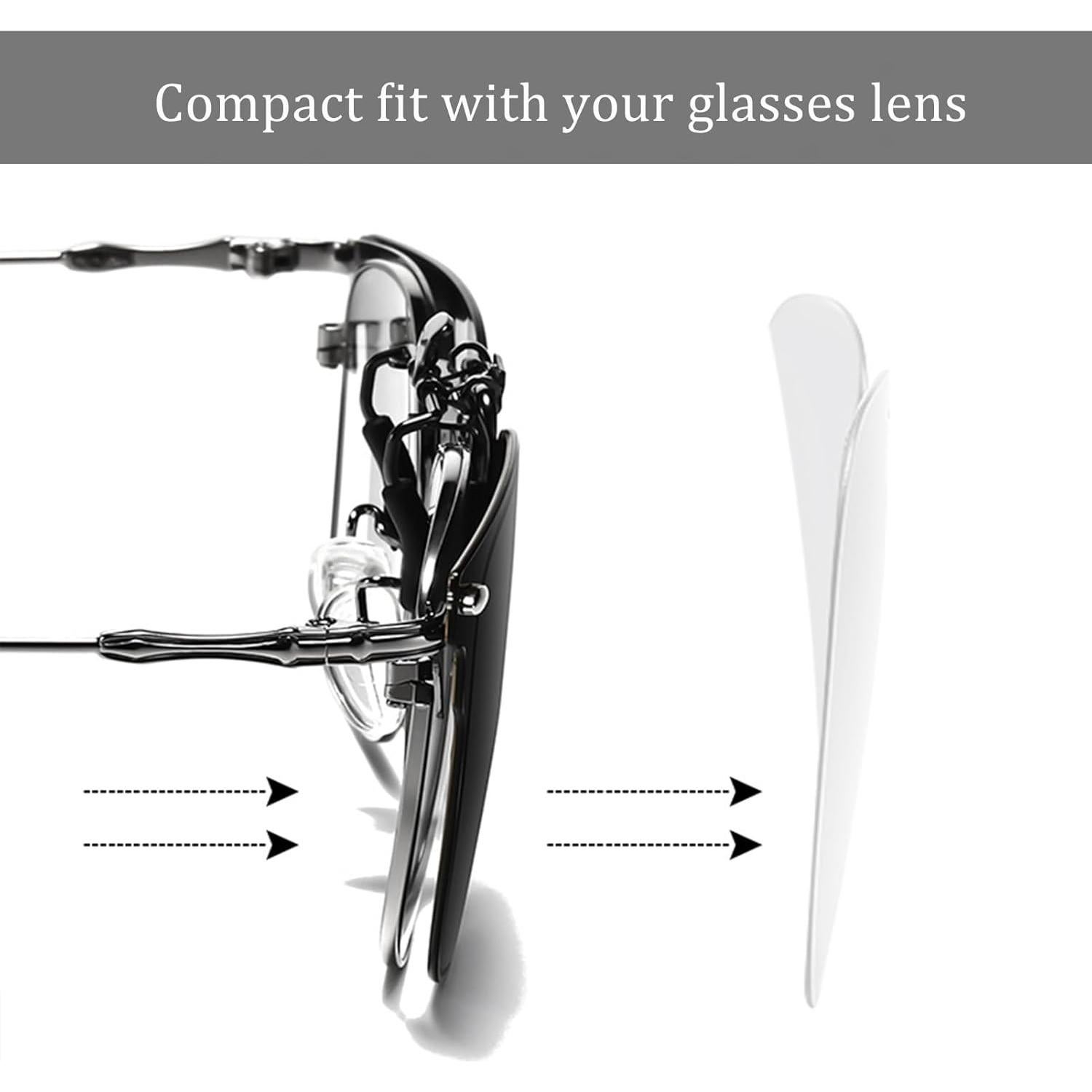 Gafas de sol clip on redondas UV400 TAC - Lente espejo rosa