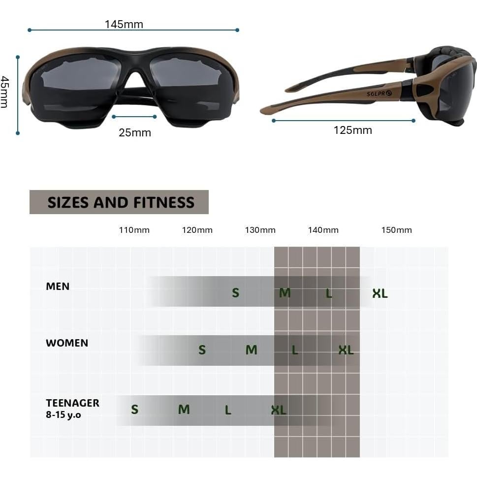 Gafas de Seguridad Powersports Z87 Antiempañantes Unisex