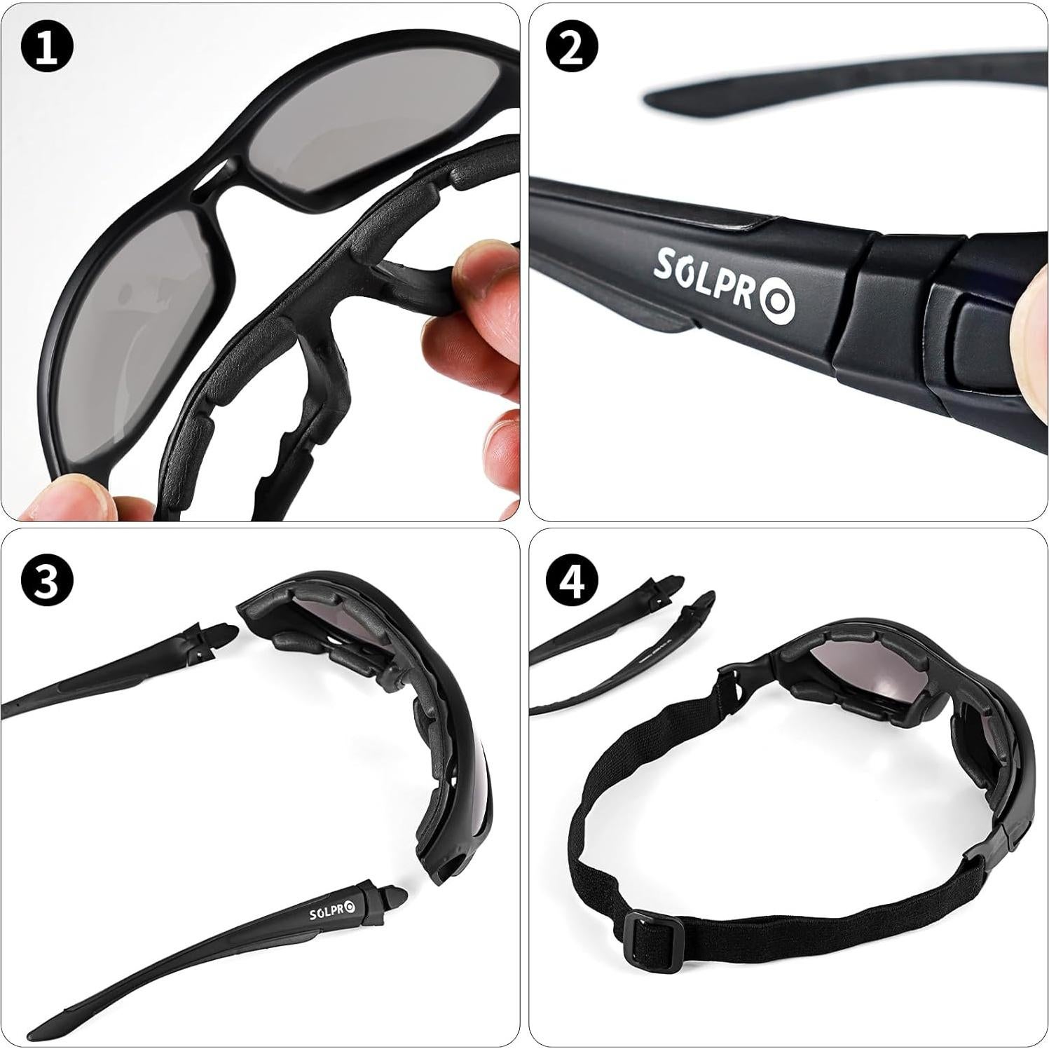 Gafas de Seguridad Powersports Z87 Antiempañantes Unisex