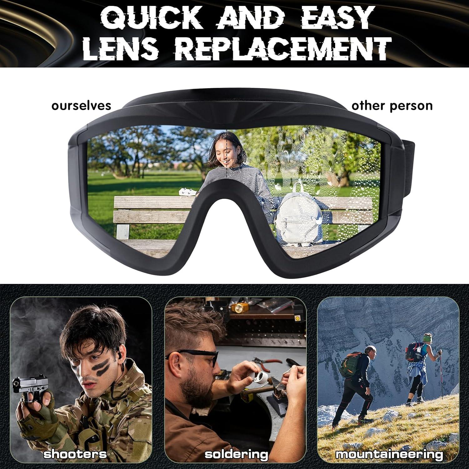 Gafas de Seguridad Tácticas Airsoft - Protección Ocular UV400