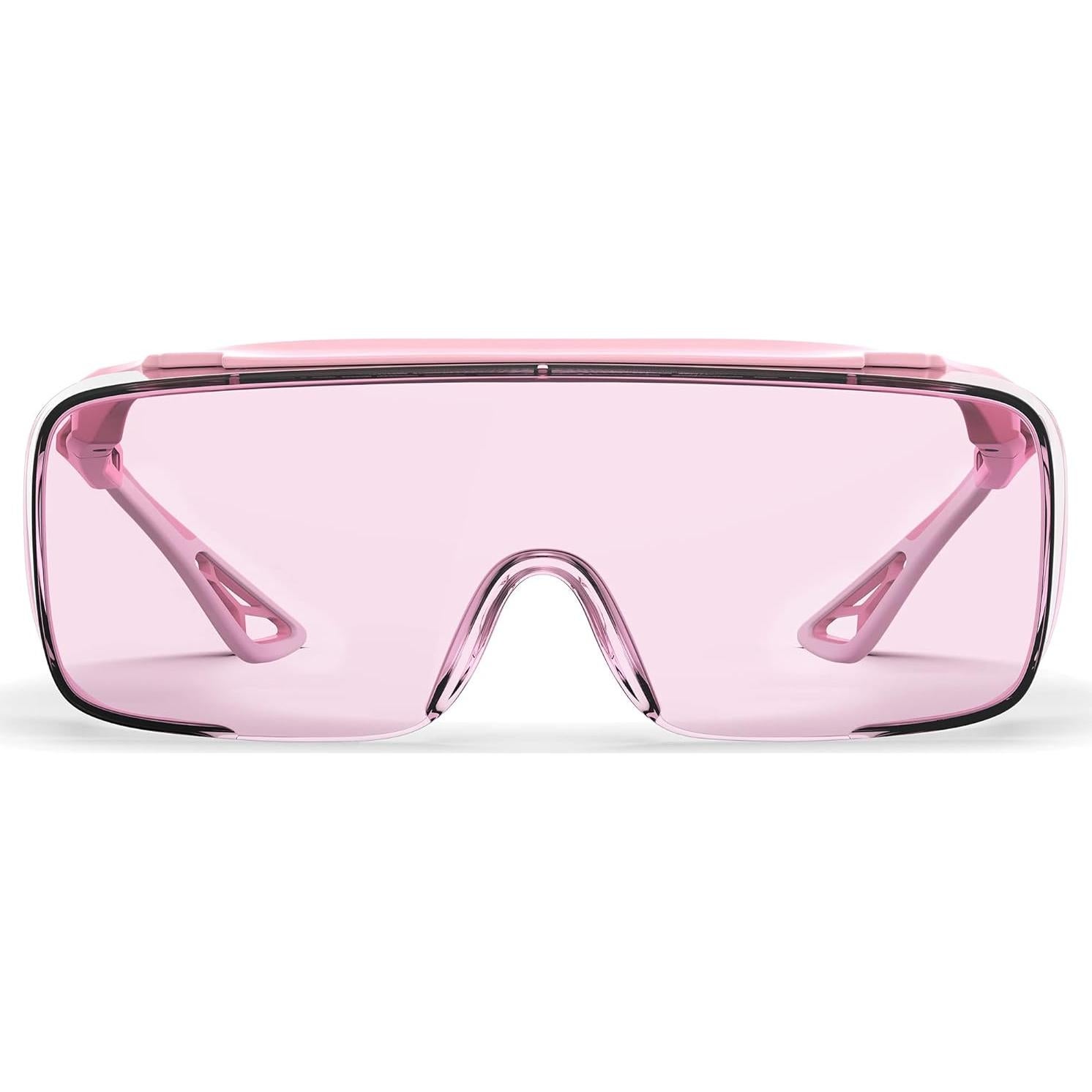 Gafas de Seguridad Antivaho MEIGIX UV Ajustables Rosa