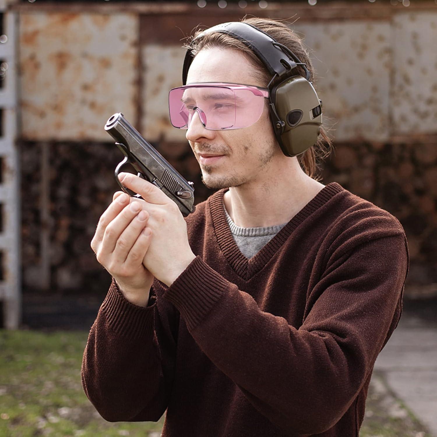 Gafas de Seguridad Antivaho MEIGIX UV Ajustables Rosa