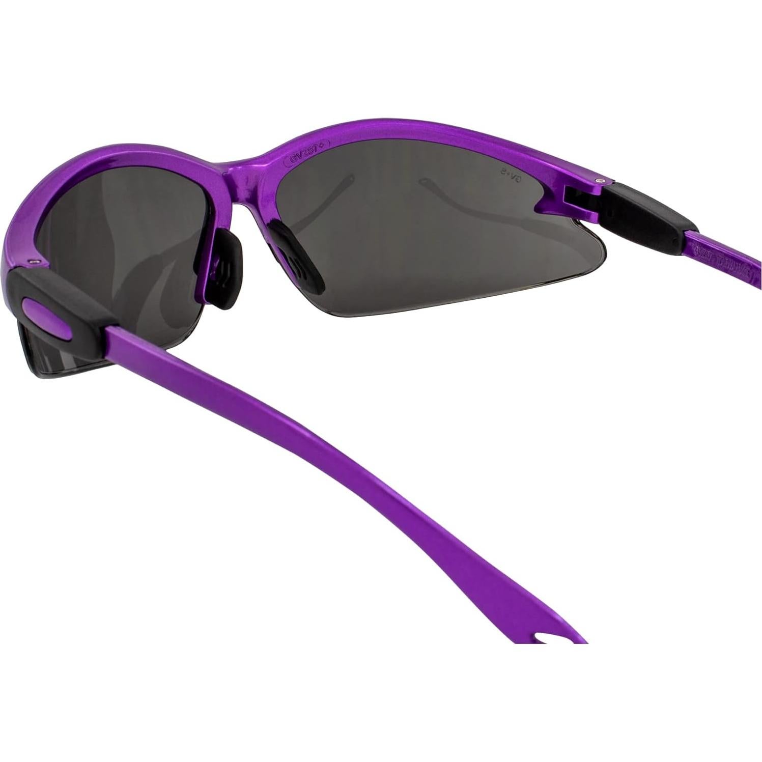 Gafas de Seguridad Global Vision Cougar PRPL SM Lentes Ahumados