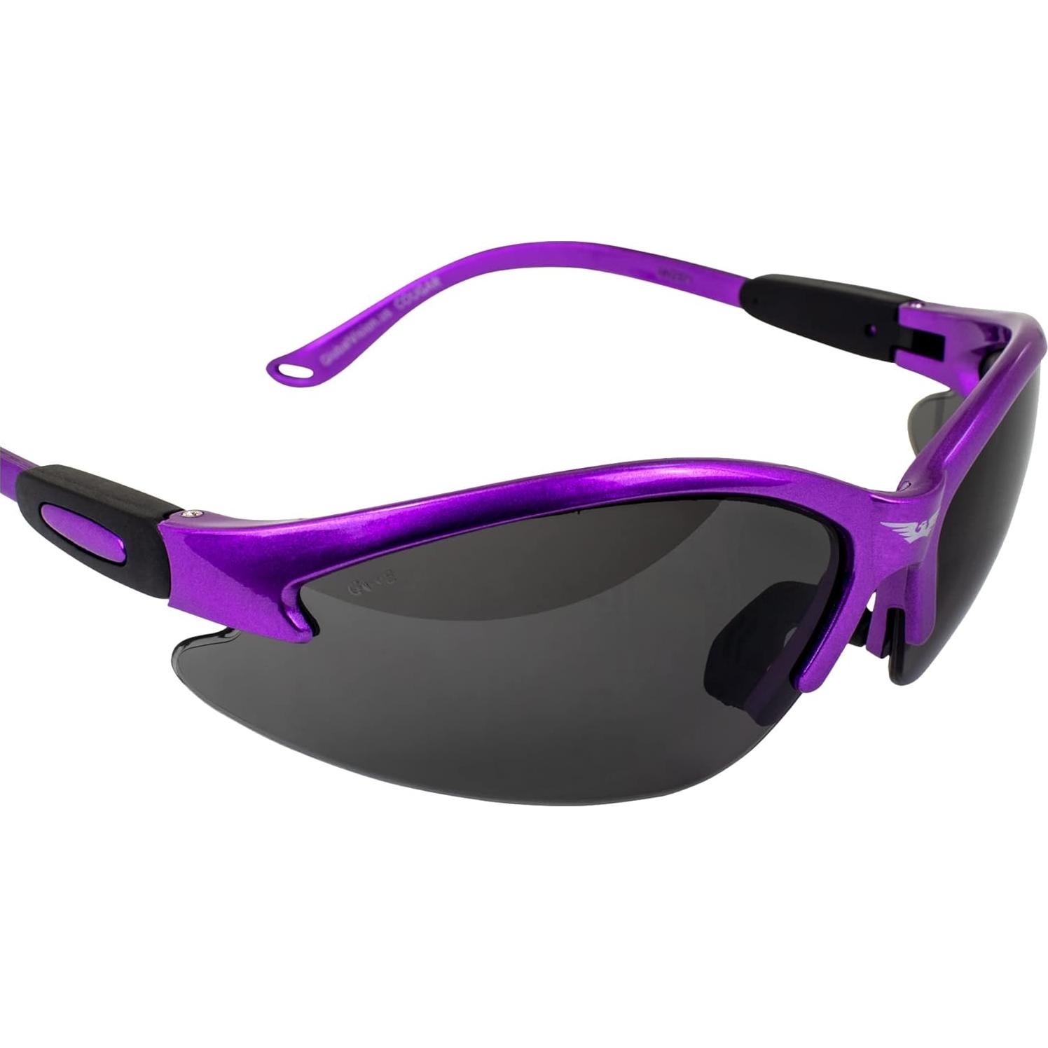 Gafas de Seguridad Global Vision Cougar PRPL SM Lentes Ahumados