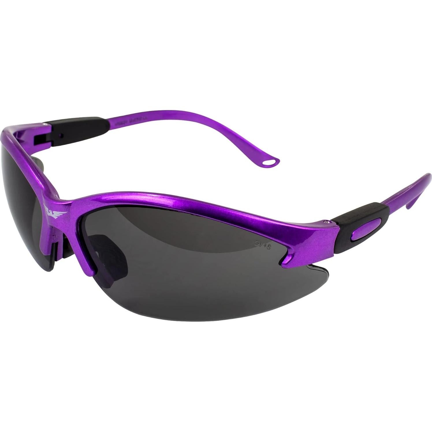 Gafas de Seguridad Global Vision Cougar PRPL SM Lentes Ahumados