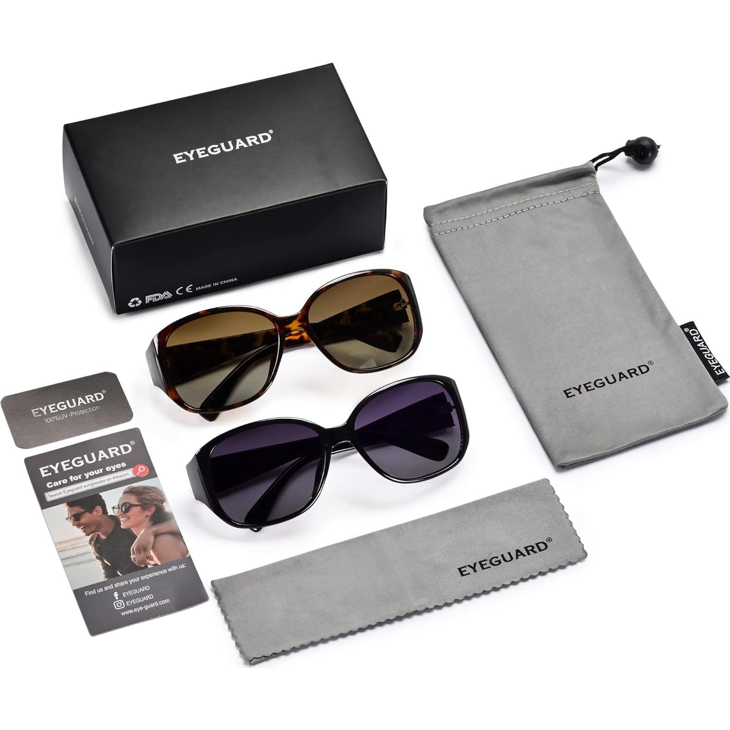 Gafas de sol polarizadas EYEGUARD UV400 para mujeres retro